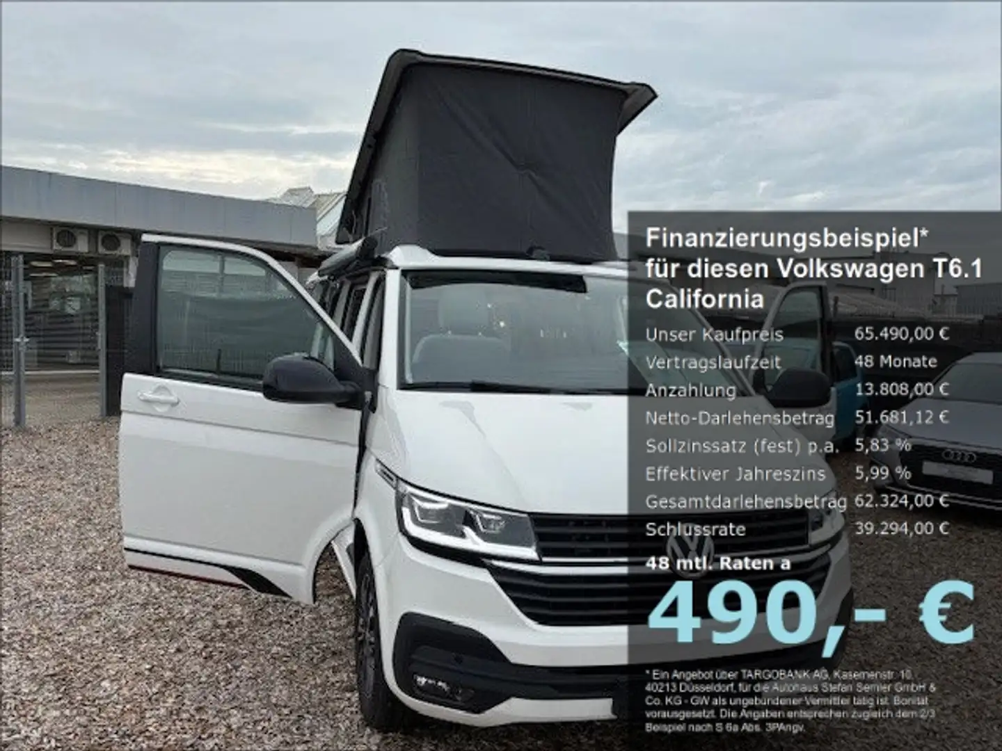 Volkswagen T6.1 California Beach TDI Camper Edition DSG LED NAVI PDC Alb - 1