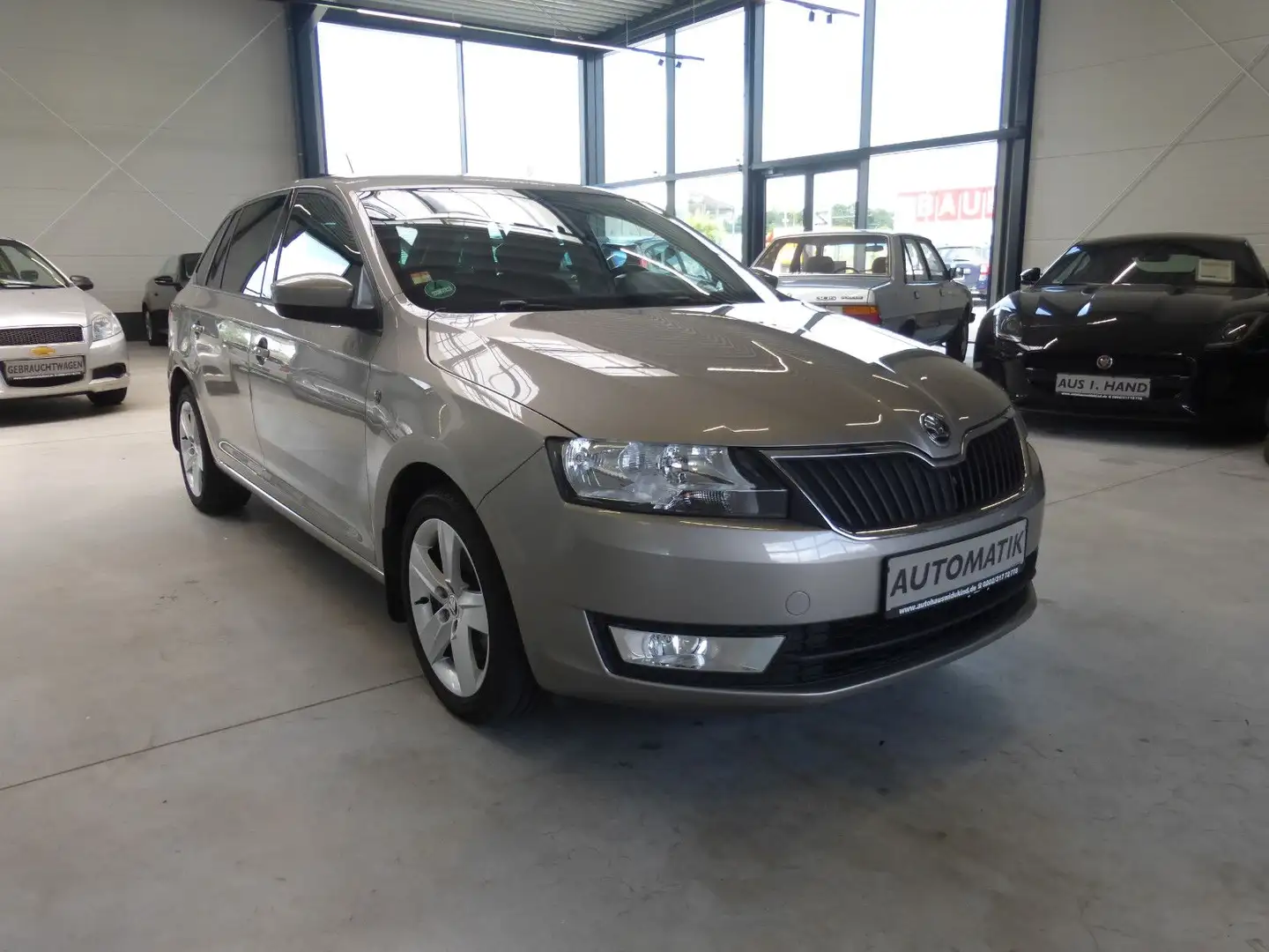 Skoda Rapid/Spaceback 1.4 Spaceback Drive Autom. Klima nur 81tkm Grau - 2