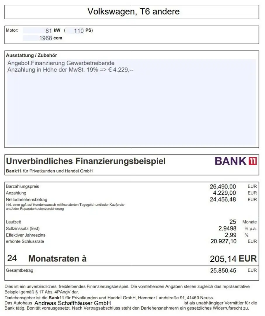 Volkswagen T6 Transporter NAVI AHK KLIMA Grau - 2