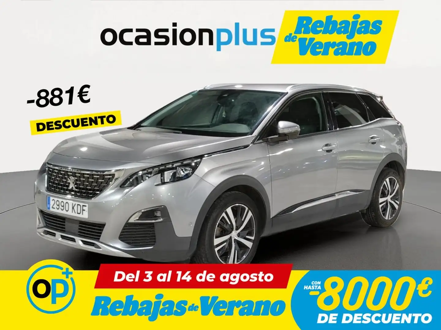 Peugeot 3008 1.2 S&S PureTech Allure 130 Gris - 1