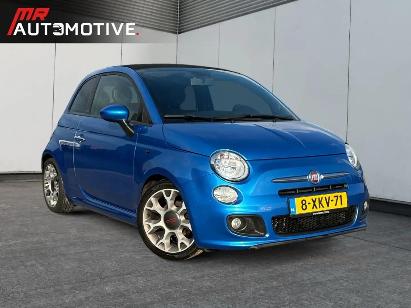 Fiat 500 S Cabriolet - Sportuitvoering, Leer, Laser Blu, Fa Blauw - 2