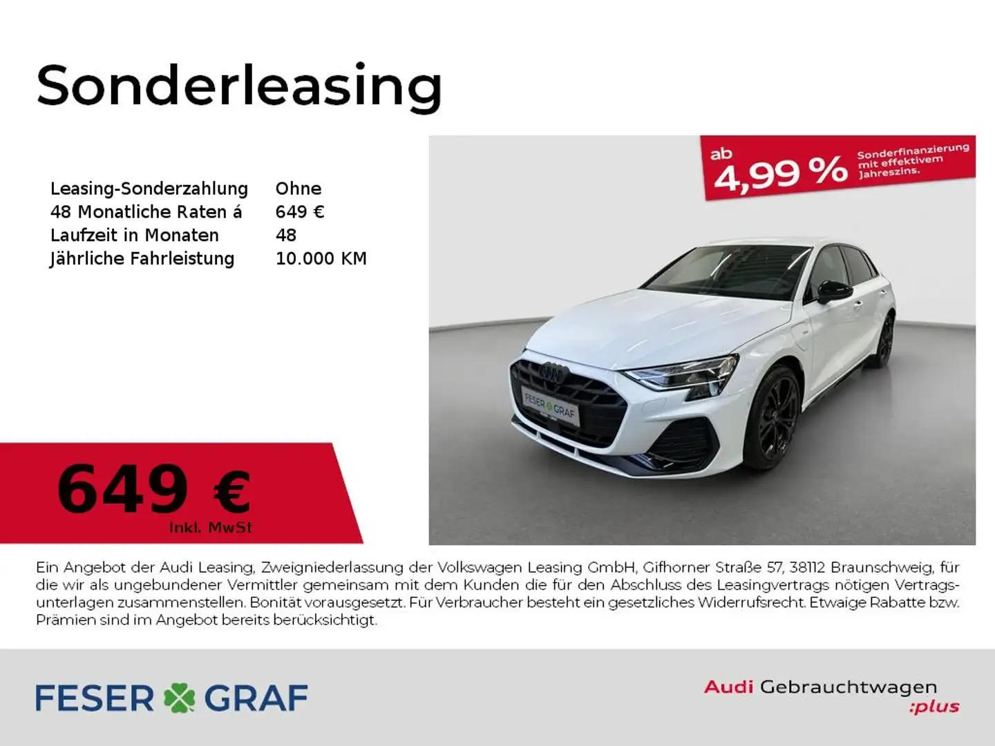 Audi A3 S line 40 TFSI e S tronic Alu-18`NaVI LED Weiß - 1