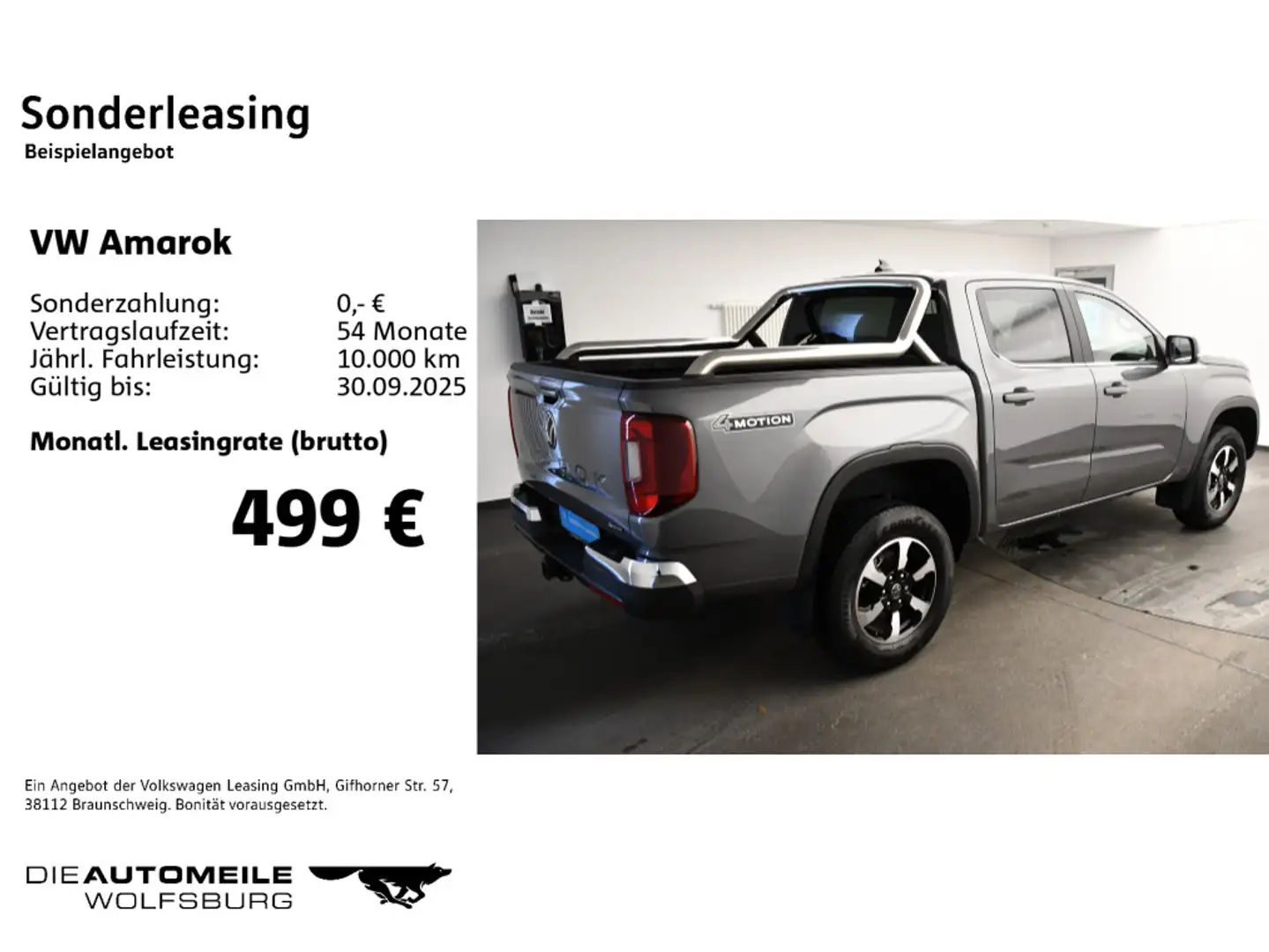Volkswagen Amarok DC 2.0 TDI 4Mot. Automatik Style Stand/AH Grau - 2