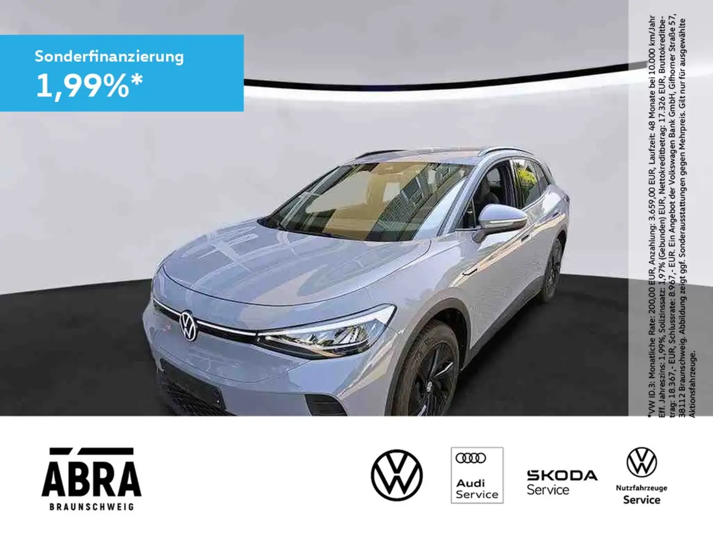 Volkswagen ID.4 Pure LED+NAVI+LANE+ACC+PDC+DAB+ Grau - 1