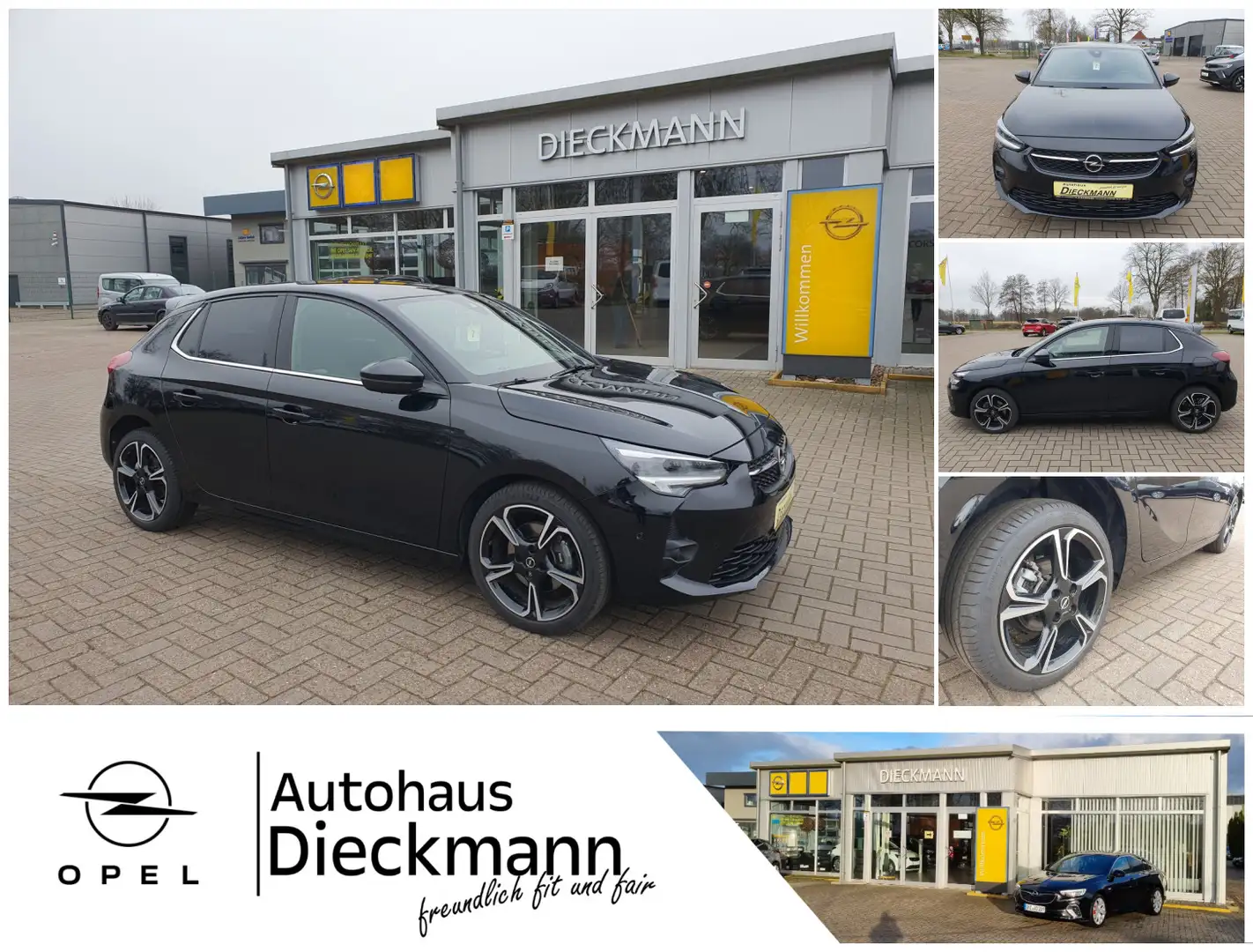 Opel Corsa 1.2 T Ultimate Navi SHZ RFK LM LED Matrix Schwarz - 1