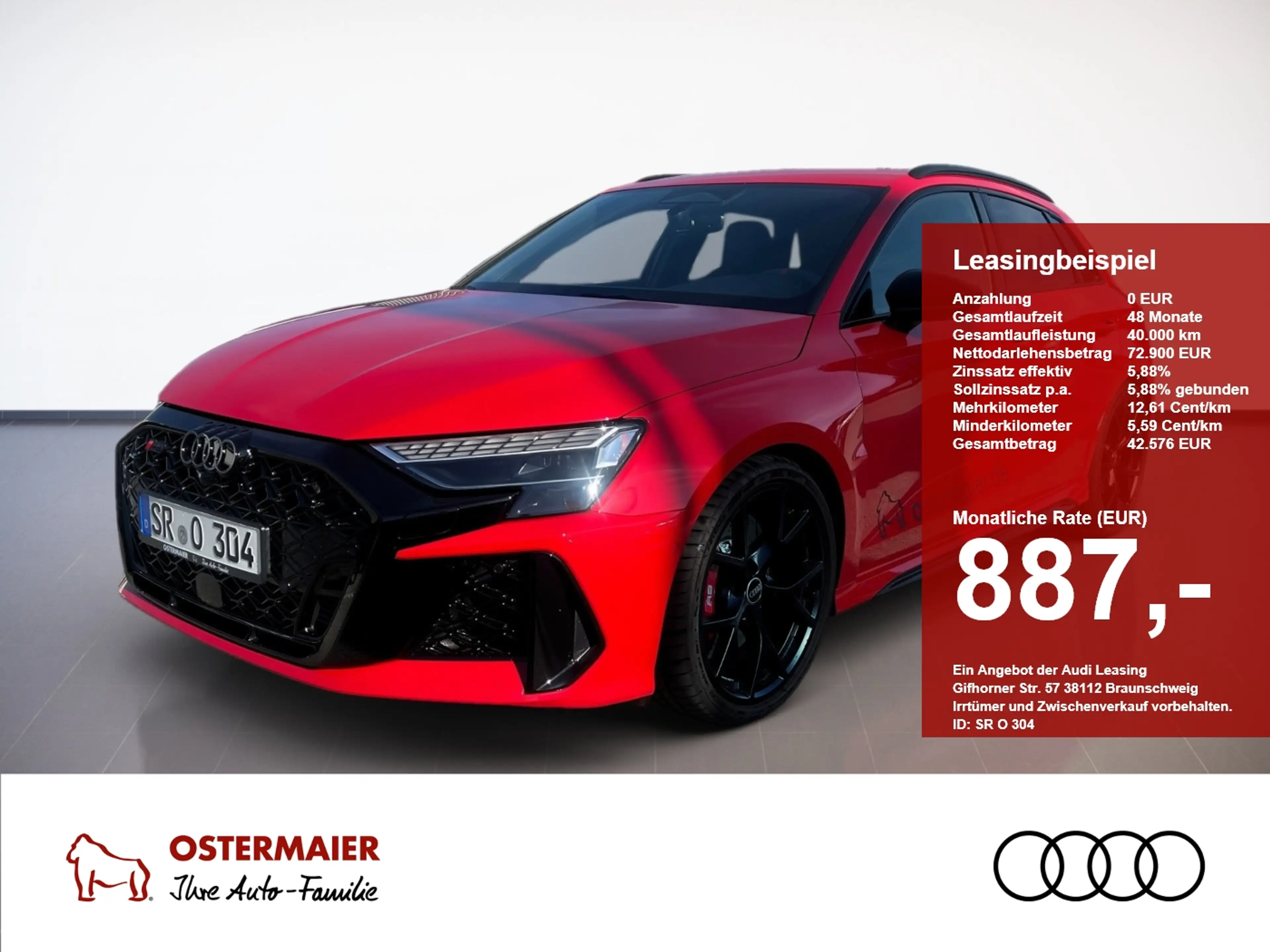 Audi RS3 RS 3 Sportback RS 3 Sportback 294 kW S tronic Spor
