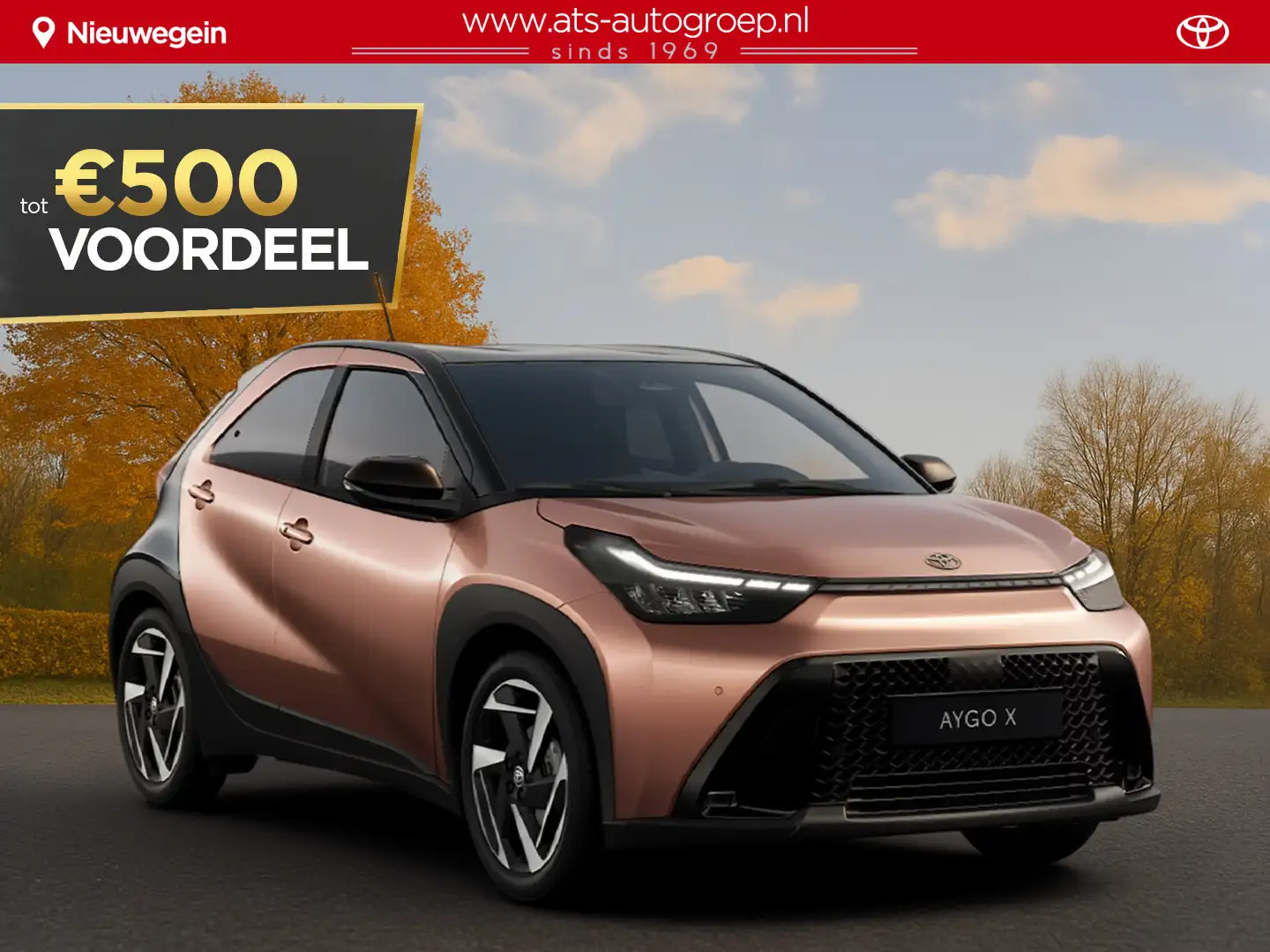 Toyota Aygo X Hybrid 115 play €23.250,- RIJKLAAR! Nu €500,- voor - 1