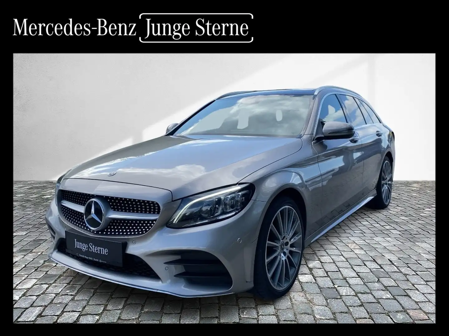 Mercedes-Benz C 220 d 4MATIC T-Modell AMG Line AMG Pano AIR Silber - 1