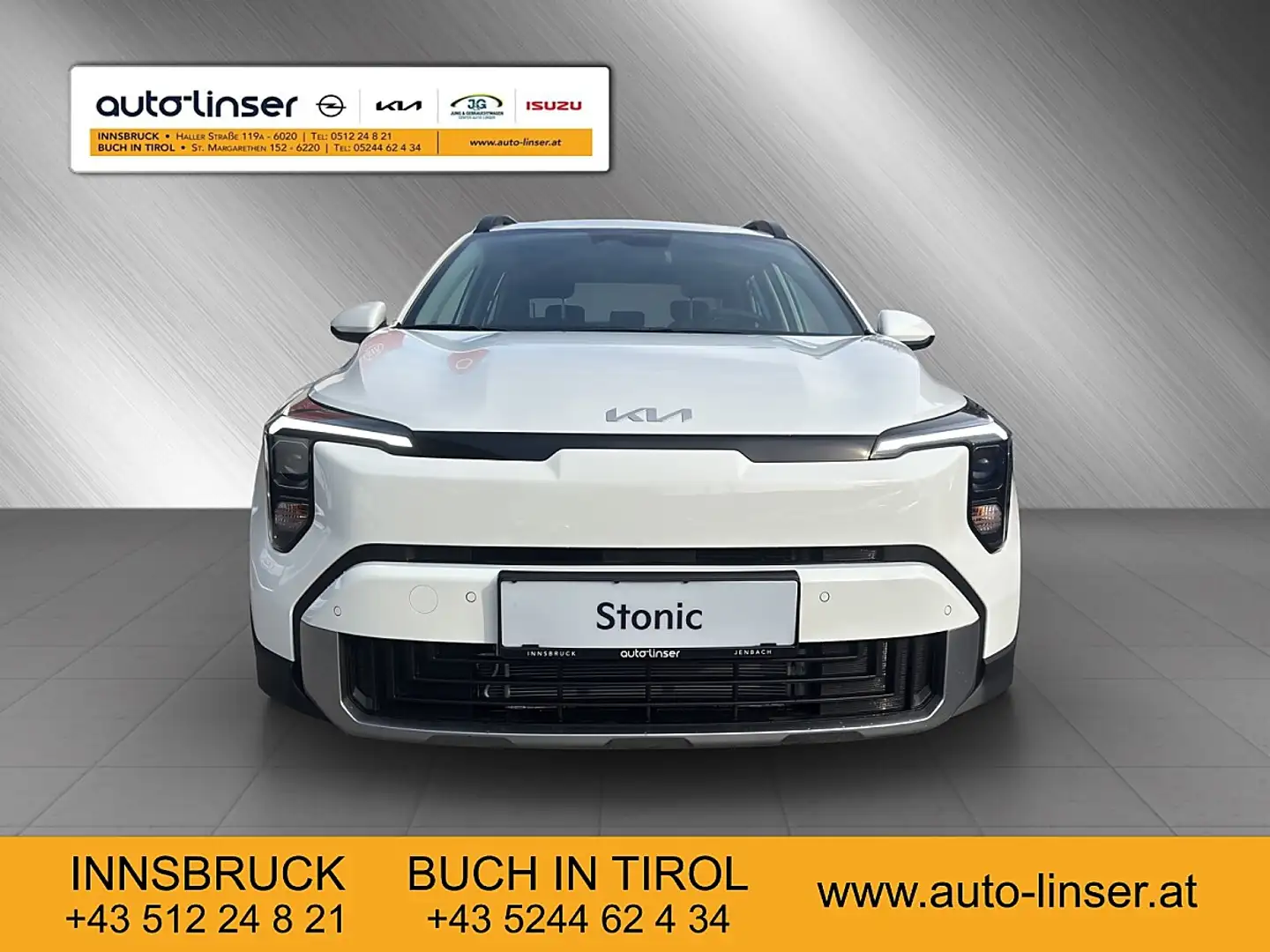 Kia Stonic 1,0 TGDI GPF ISG Titan Weiß - 2