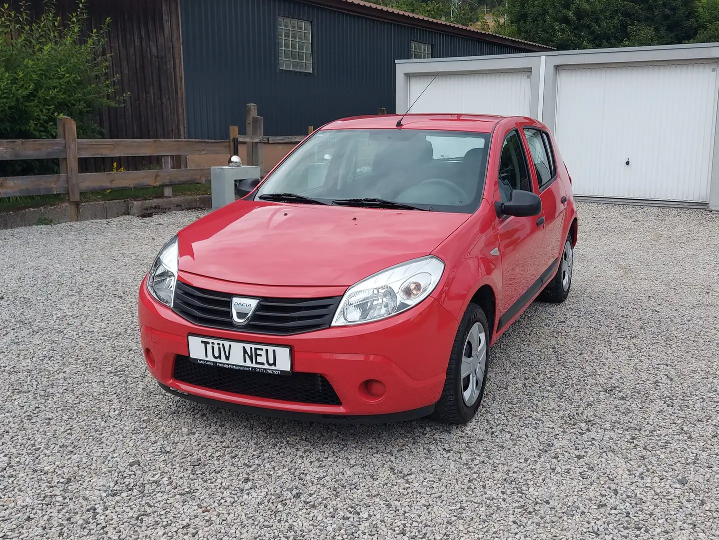 Dacia Sandero Ambiance*Klima*1.Hand!*Tüv neu! Rojo - 1