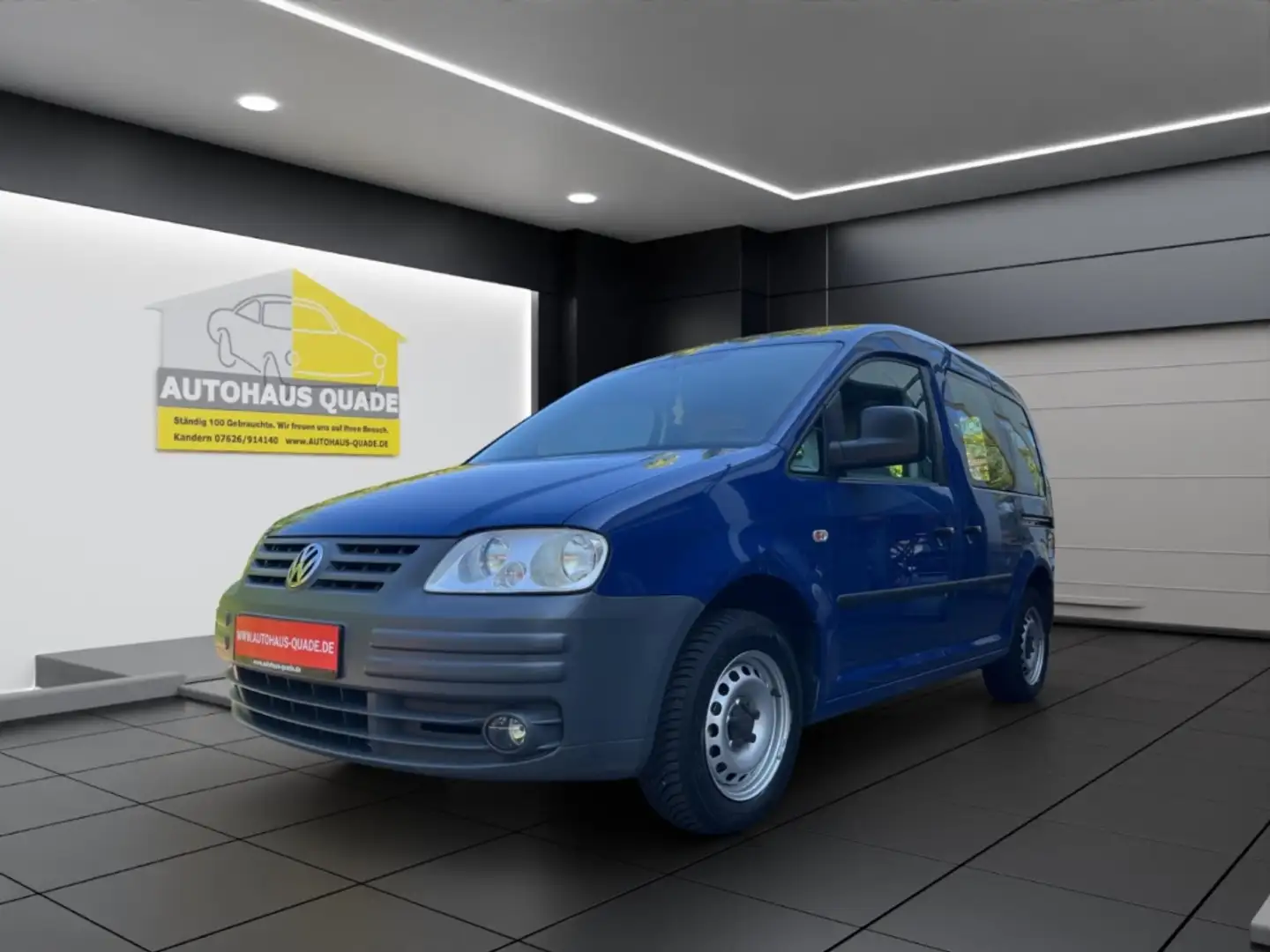 Volkswagen Caddy Kasten + Scheiben 1.9 TDI Klima Service-Neu Blau - 1