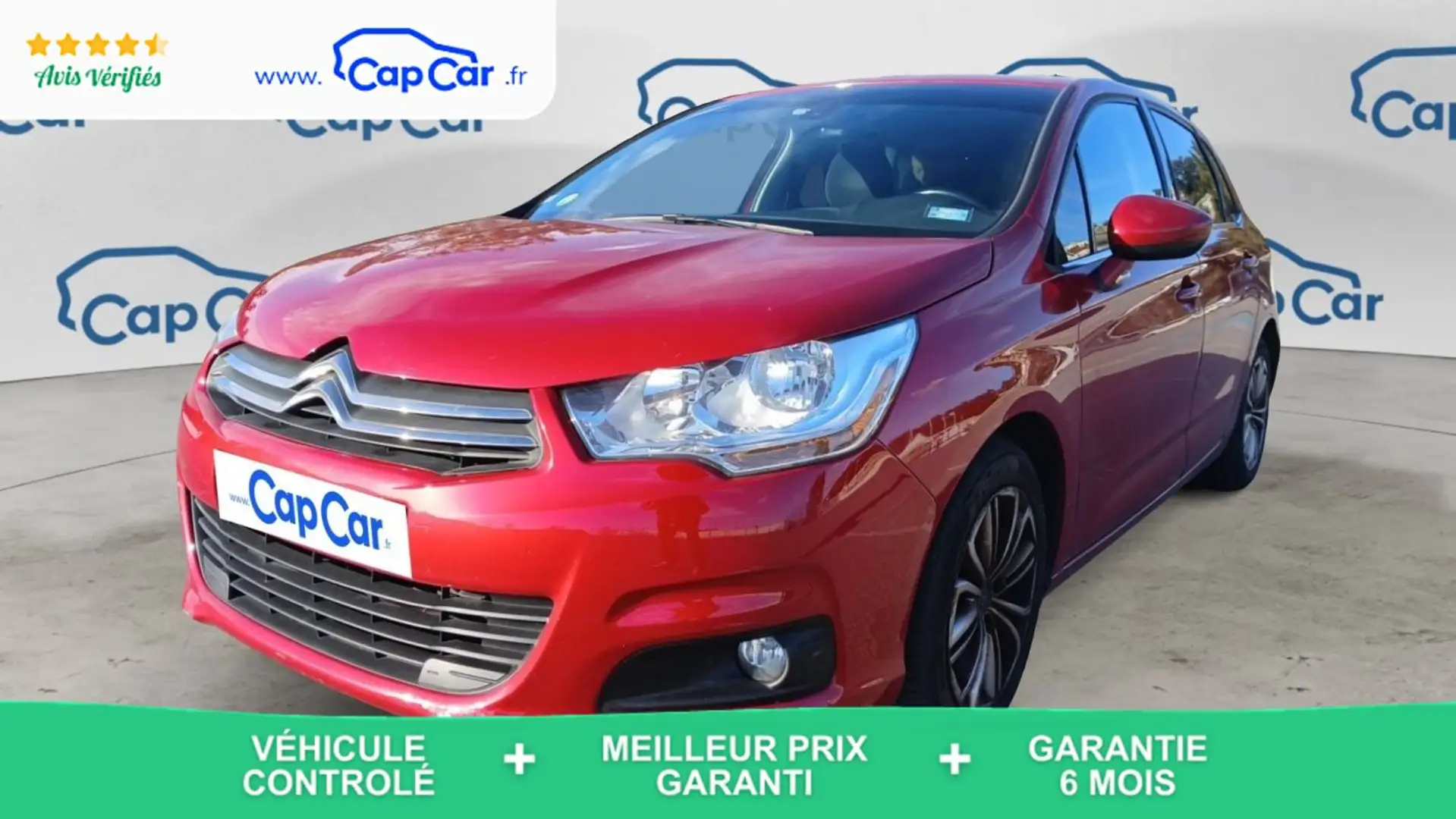 Citroen C4 II 1.6 e-HDi 115 BVA6 Millenium Rouge - 1