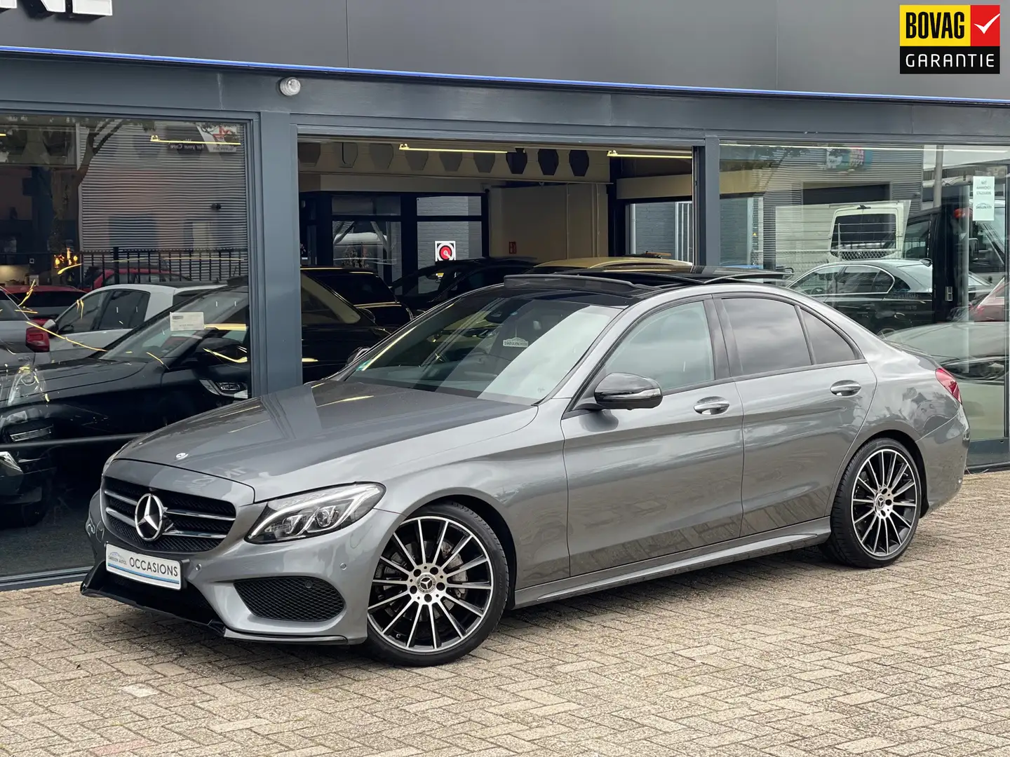 Mercedes-Benz C 180 C180 CDI Sport Edition PANO/360CAM/MEMORY/SIDEASSI Grijs - 1