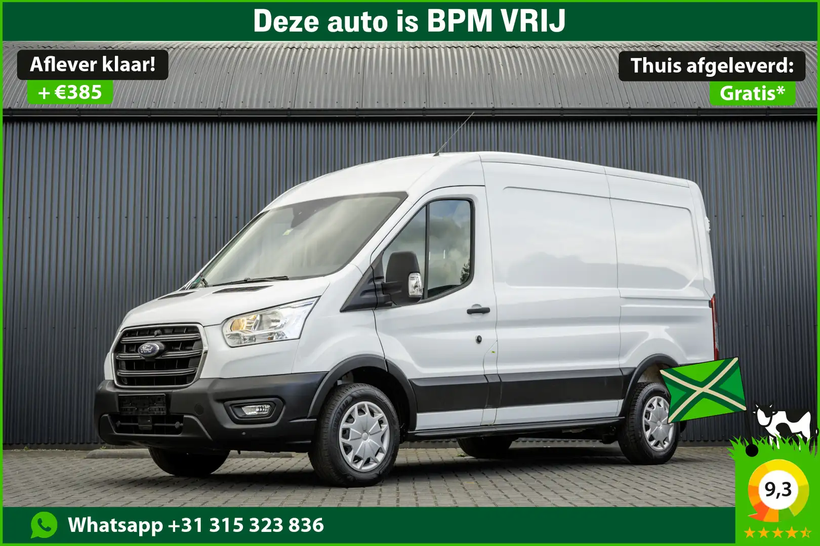 Ford Transit 2.0 TDCI L2H2 | Automaat | Euro 6 | Cruise | Airco Weiß - 1