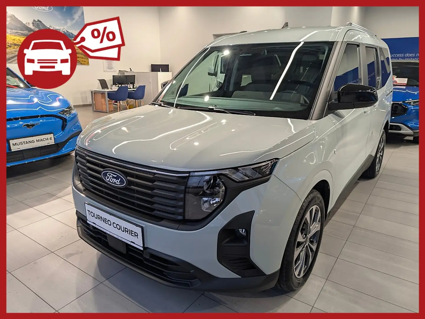 Ford Tourneo Courier 1,0 EcoBoost Titanium Aut. | FORD STAHL W22 Grau - 1