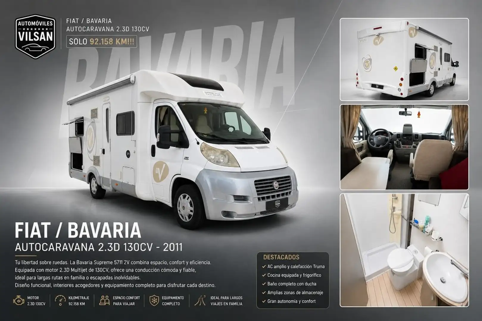 Fiat Brava Autocaravana Blanco - 1