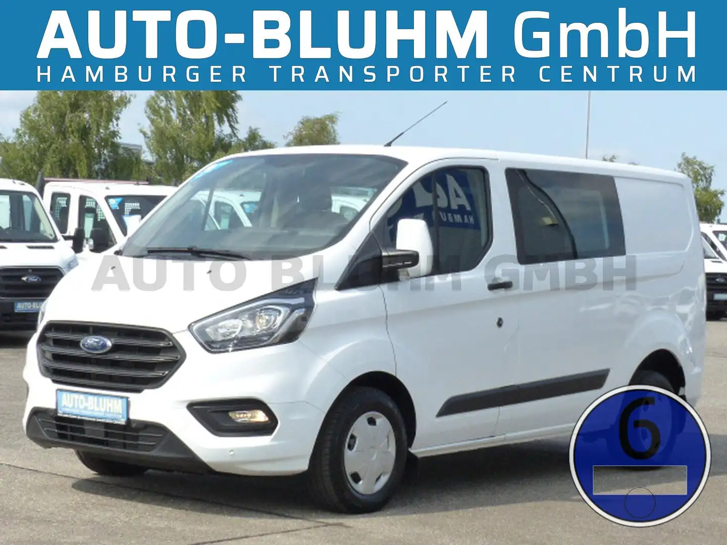 Ford Transit Custom Transit 300 Custom Mixto L1 Regal Standhzg Klima Weiß - 1