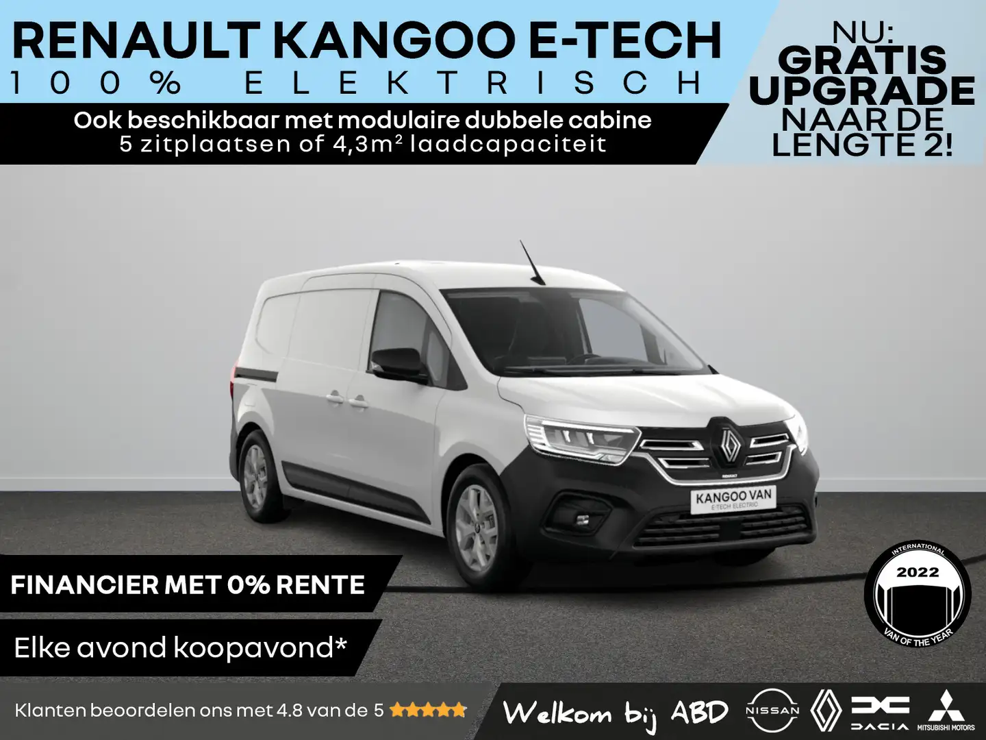 Renault Kangoo E-TECH Advance 44 kWh | Cruise control en snelheidsbegren Weiß - 1