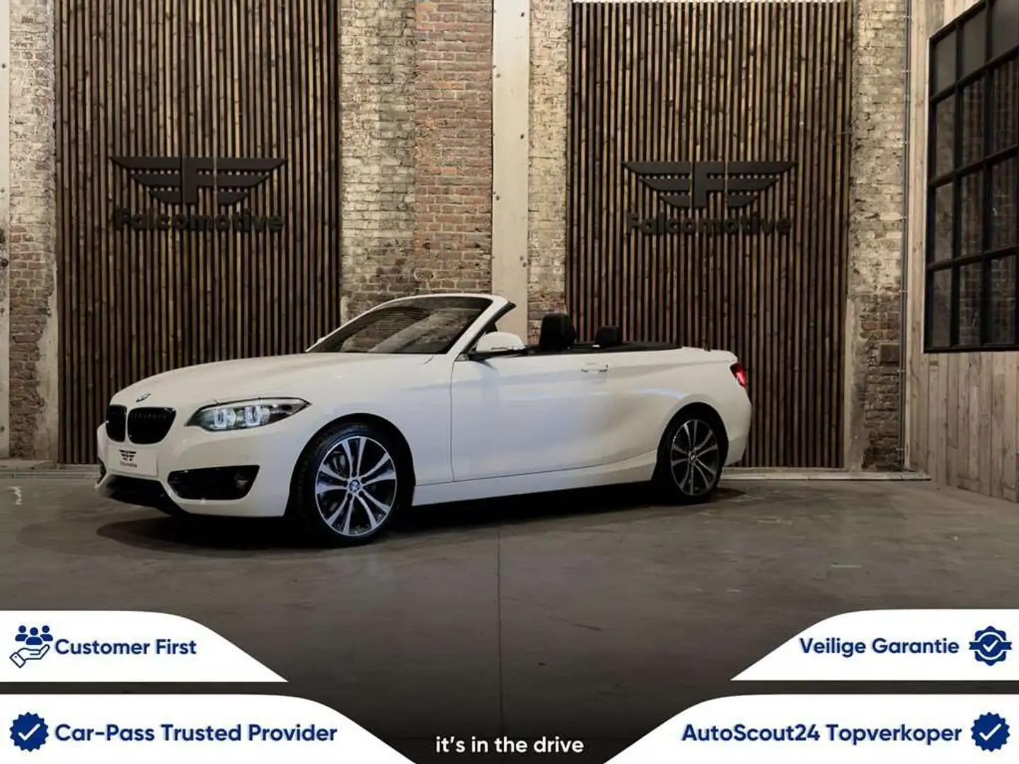 BMW 220 iA*AUT*SPORT-LINE*23.038 KM*SPORTZETELS*CABRIO* Blanc - 1