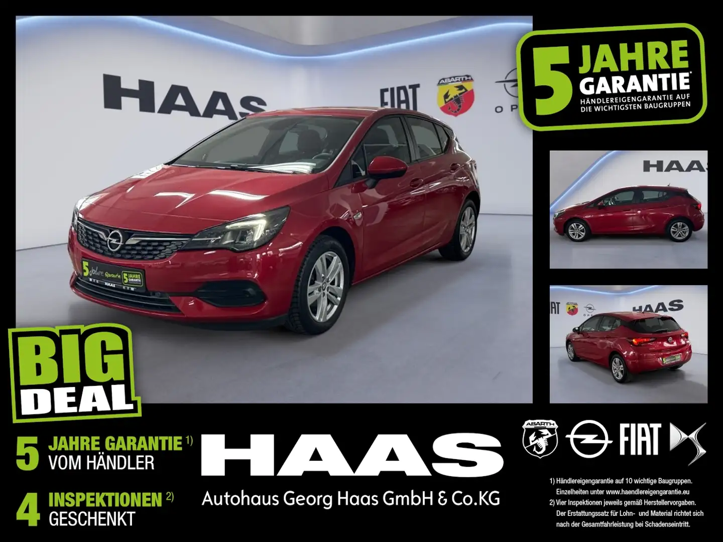 Opel Astra K 1.2 Turbo Edition Klimaautomatik Rot - 1