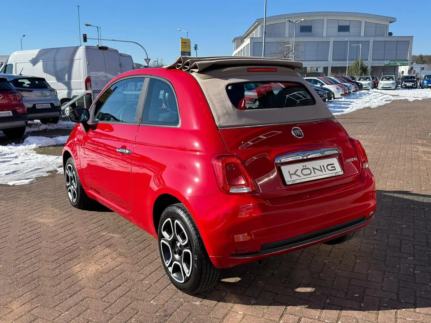 Fiat 500C Cabrio 1.0 CLUB KLIMA*TEMPOMAT*CARPLAY*PDC Rouge - 2