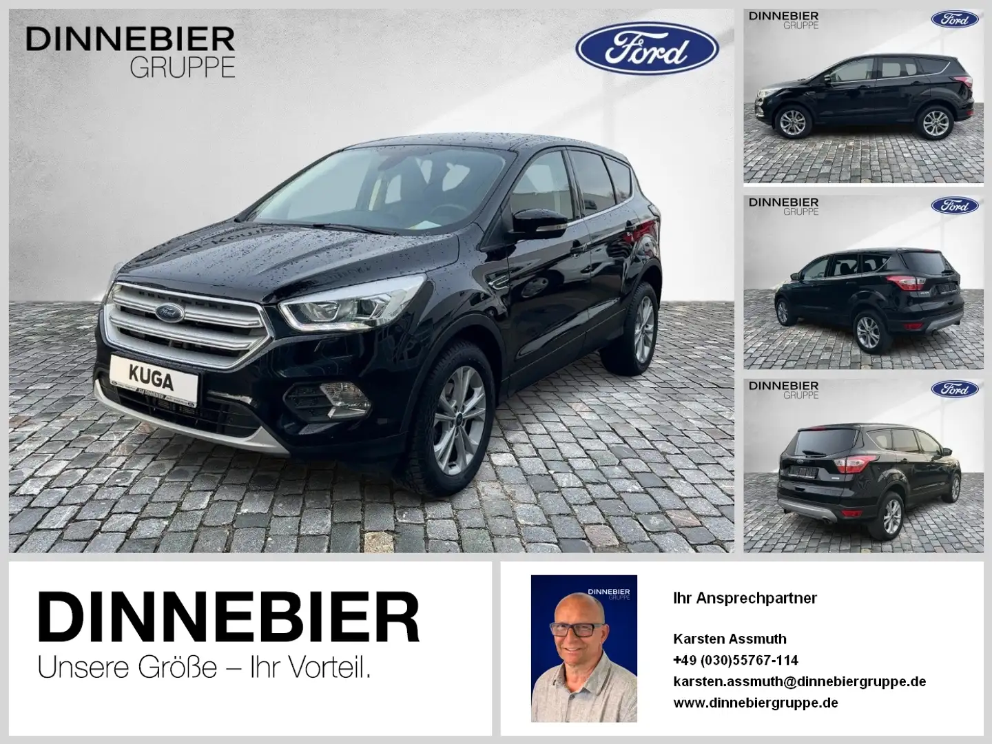Ford Kuga Titanium Fernlichtass. KeyLess PDC Klima Czarny - 1
