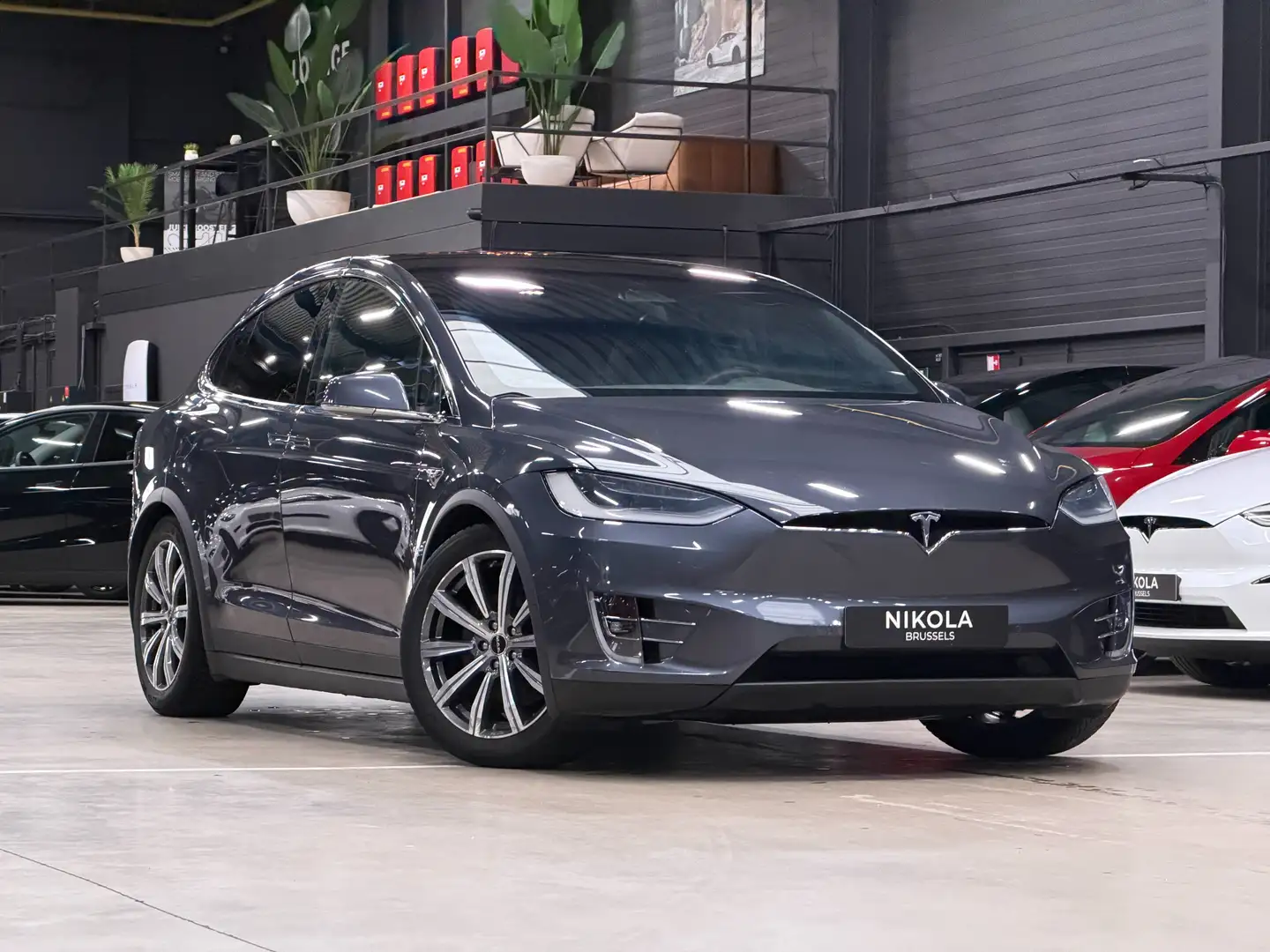 Tesla Model X X Long Range - FULL SELF DRIVE - RAVEN Gris - 1