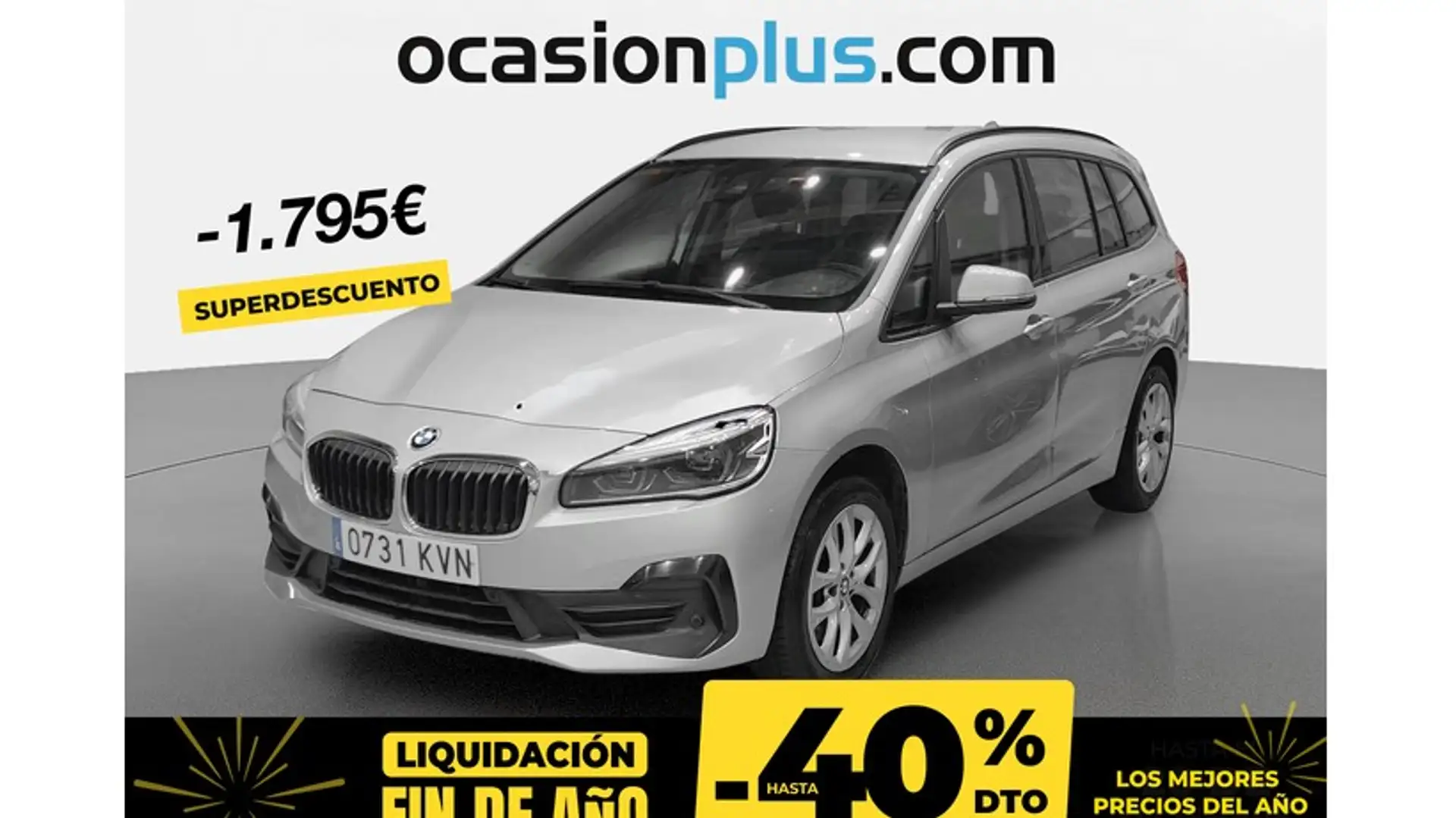 BMW 218 218dA Gran Tourer Plateado - 1