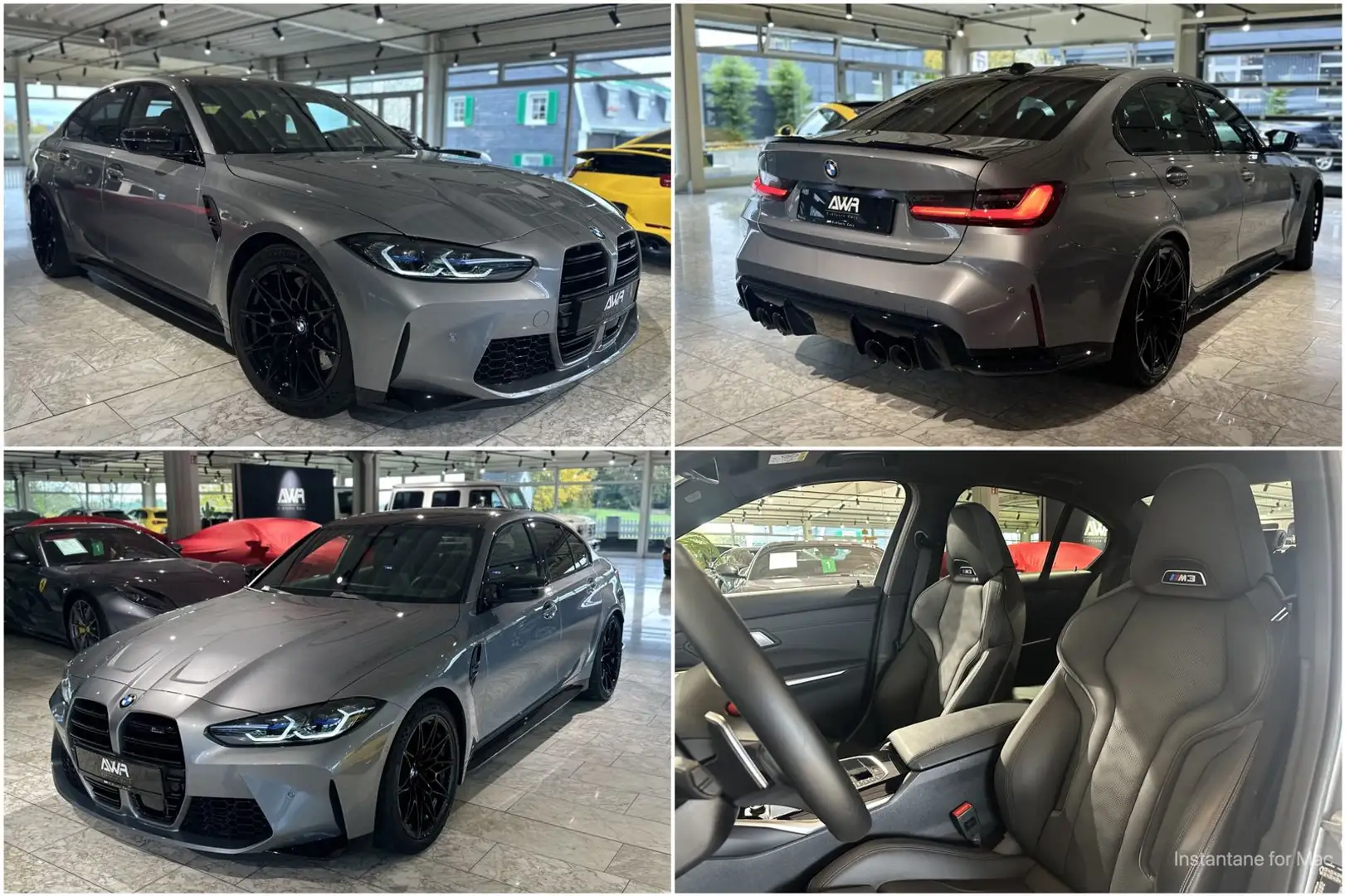 BMW M3 Competition CARBON*LIVE*H-K**M-DRIVERS-P.* Gris - 1