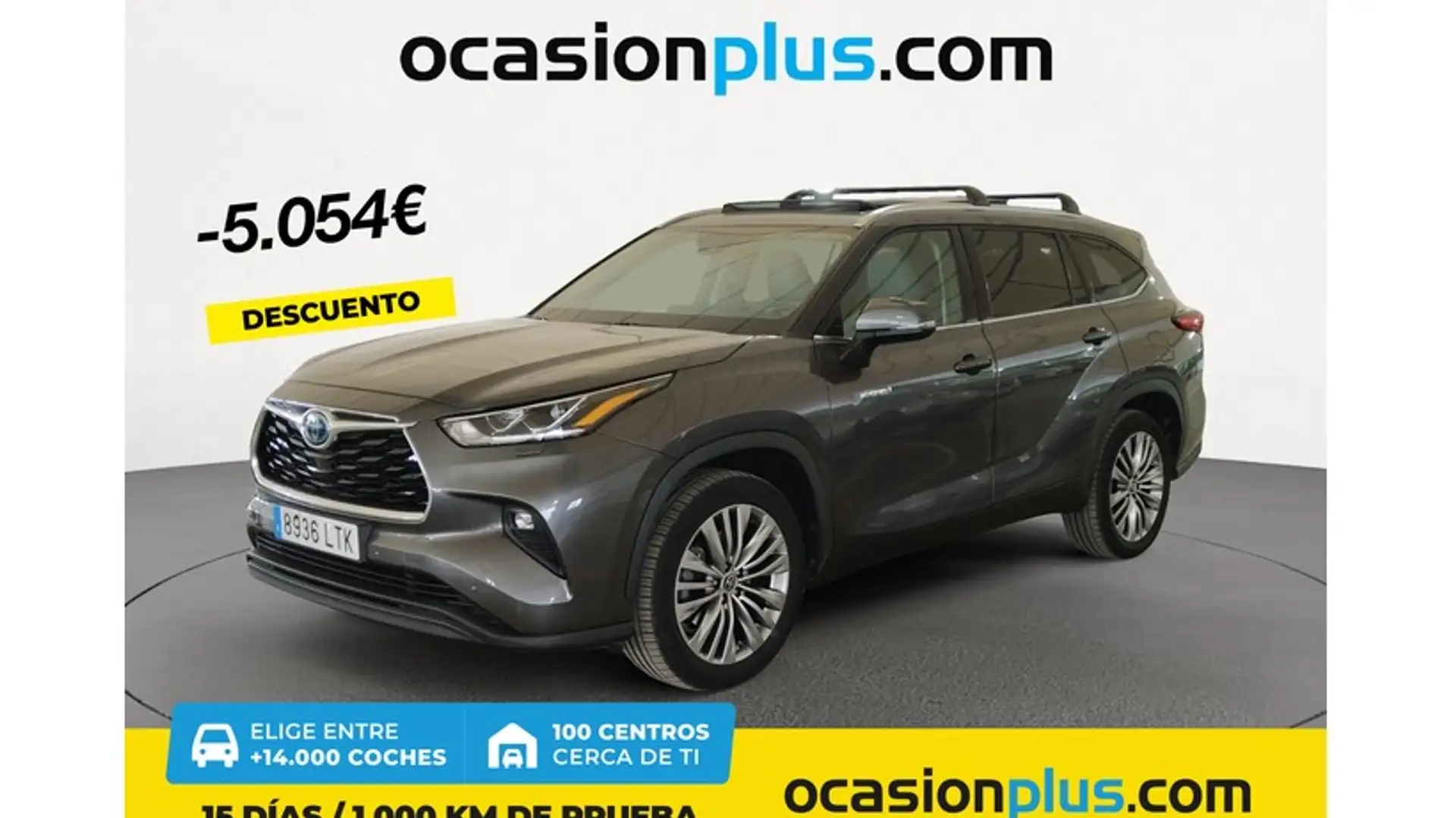 Toyota Highlander 2.5 hybrid Advance T. Panorámico Pintura especial Gris - 1