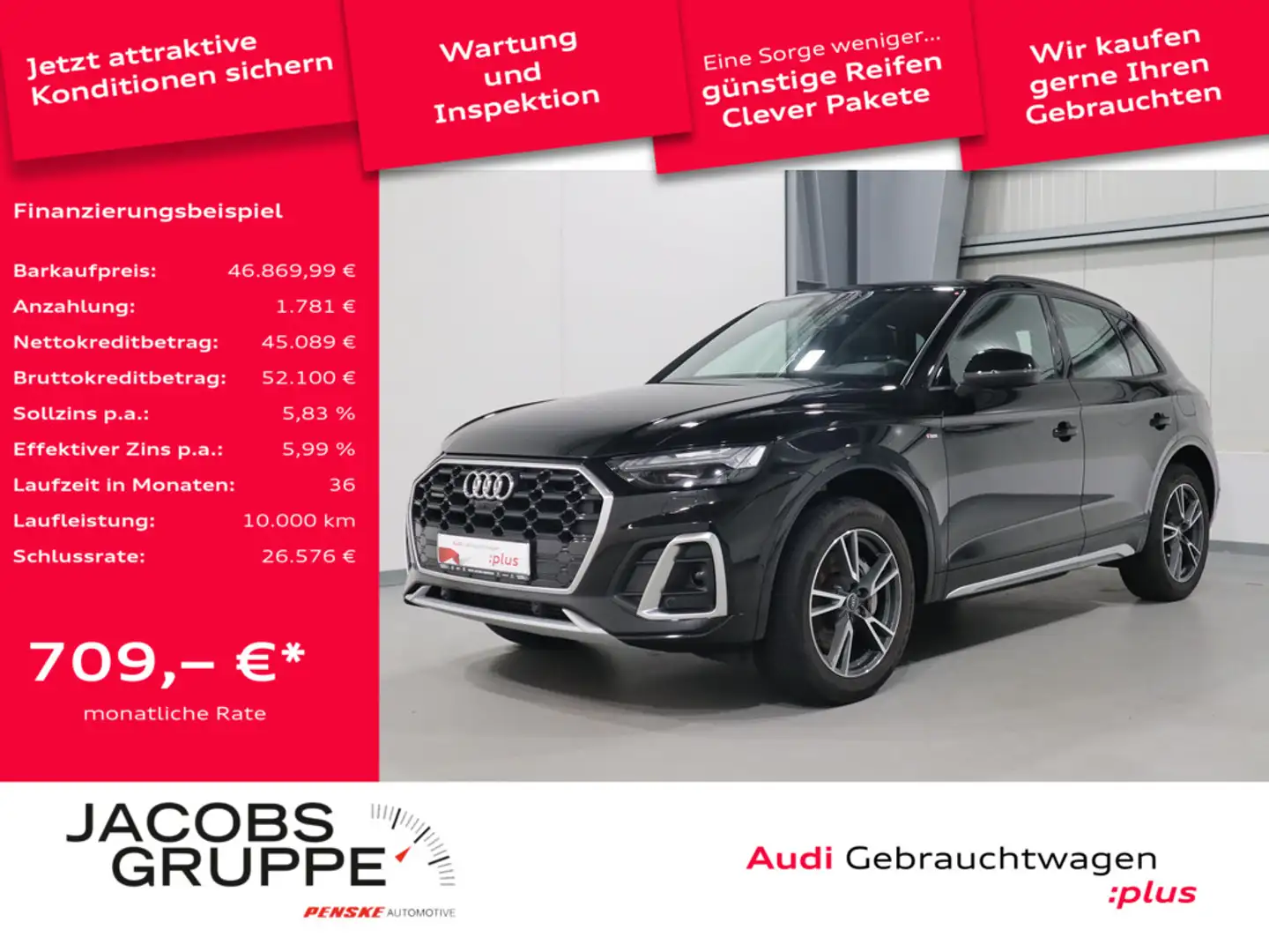Audi Q5 55 TFSI e quattro S line Pano*Matrix*TopView * Schwarz - 1