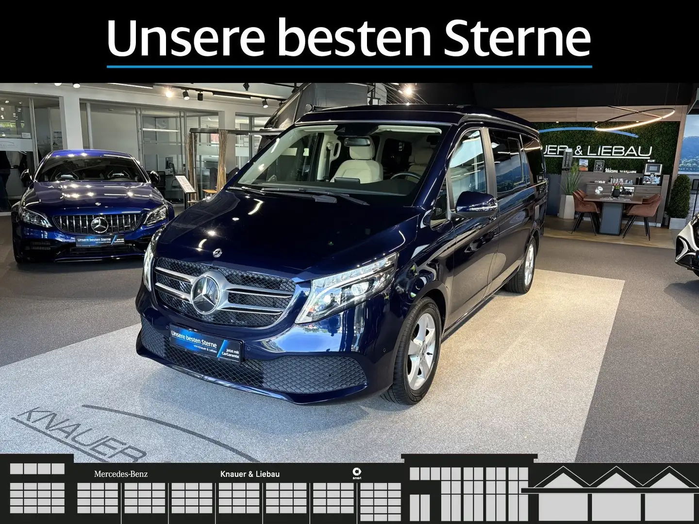 Mercedes-Benz V 220 Marco Polo 220d EDITION AHK*Markise*Küche*Cam* BC Blau - 2
