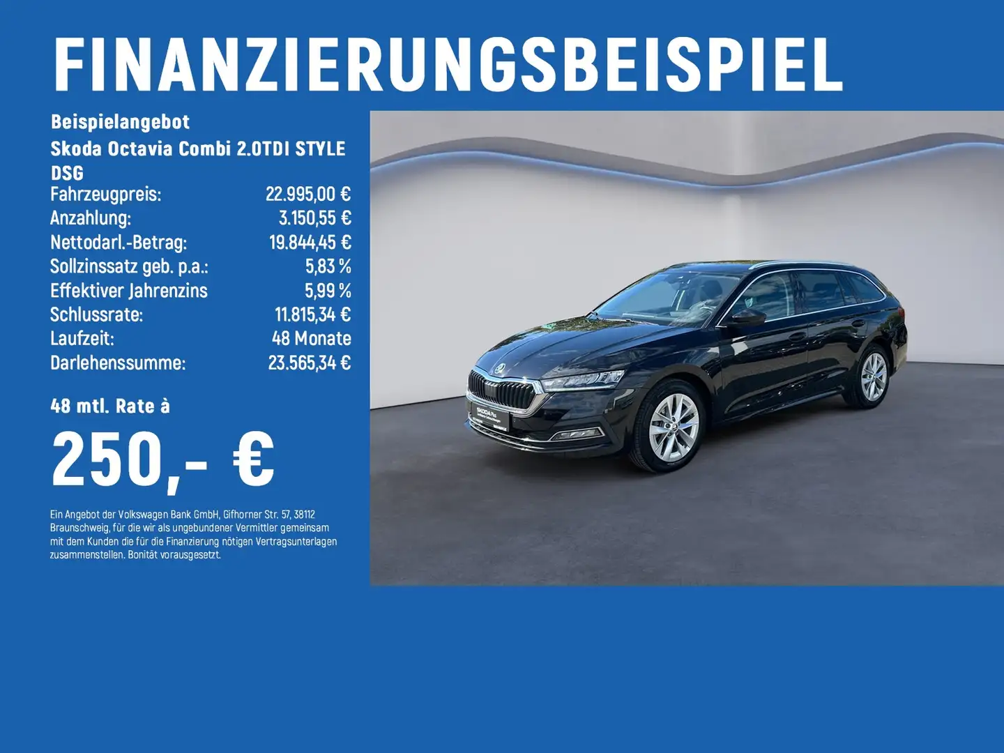 Skoda Octavia Combi 2.0TDI STYLE DSG LED+Navi+Sitzhzg. Noir - 2