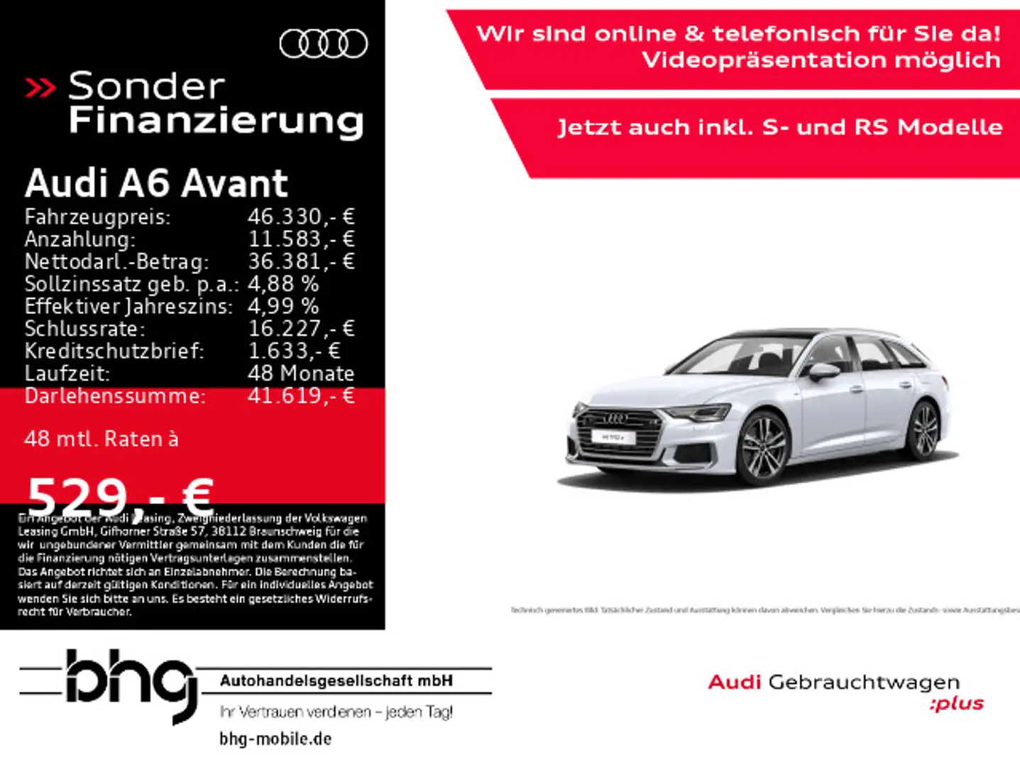 Audi A6 50 TFSI e quattro S tronic sport Weiß - 1