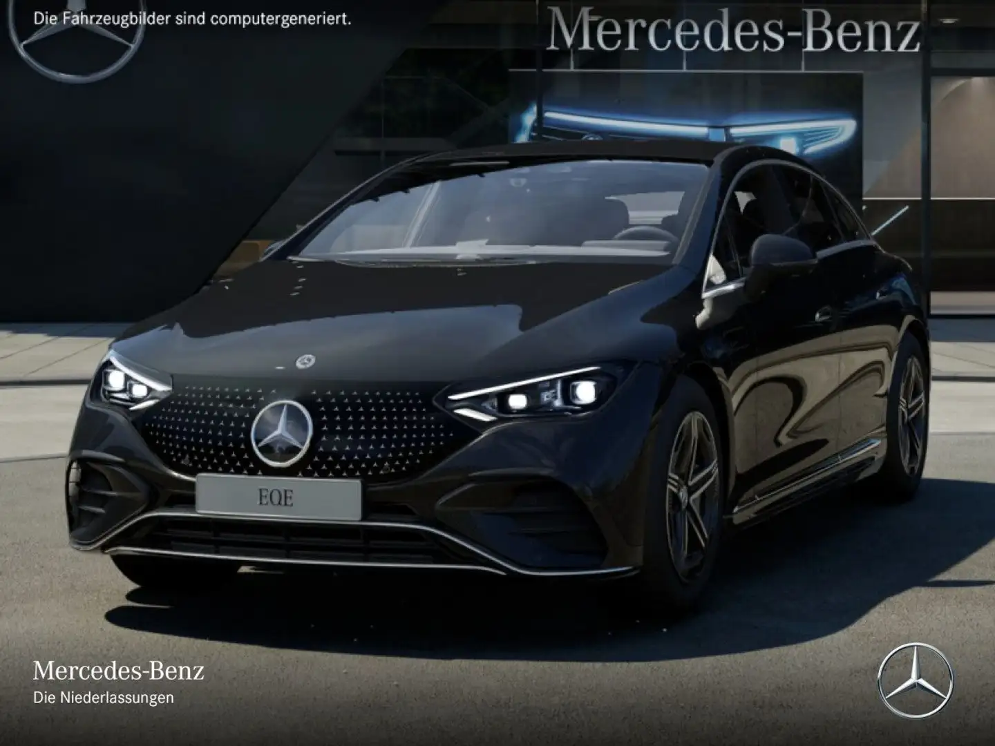 Mercedes-Benz EQE 350 AMG Burmester 3D Fahrass 360° AHK Memory Schwarz - 2
