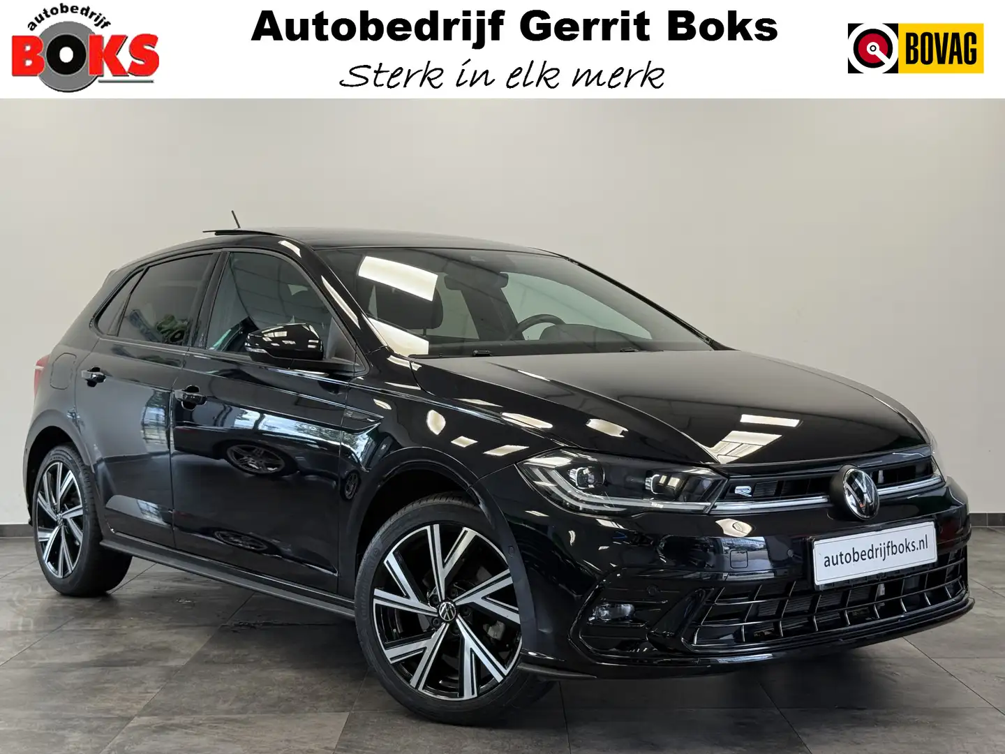 Volkswagen Polo 1.0 TSI R-Line Business Cruise/Climate Panoramadak Zwart - 1