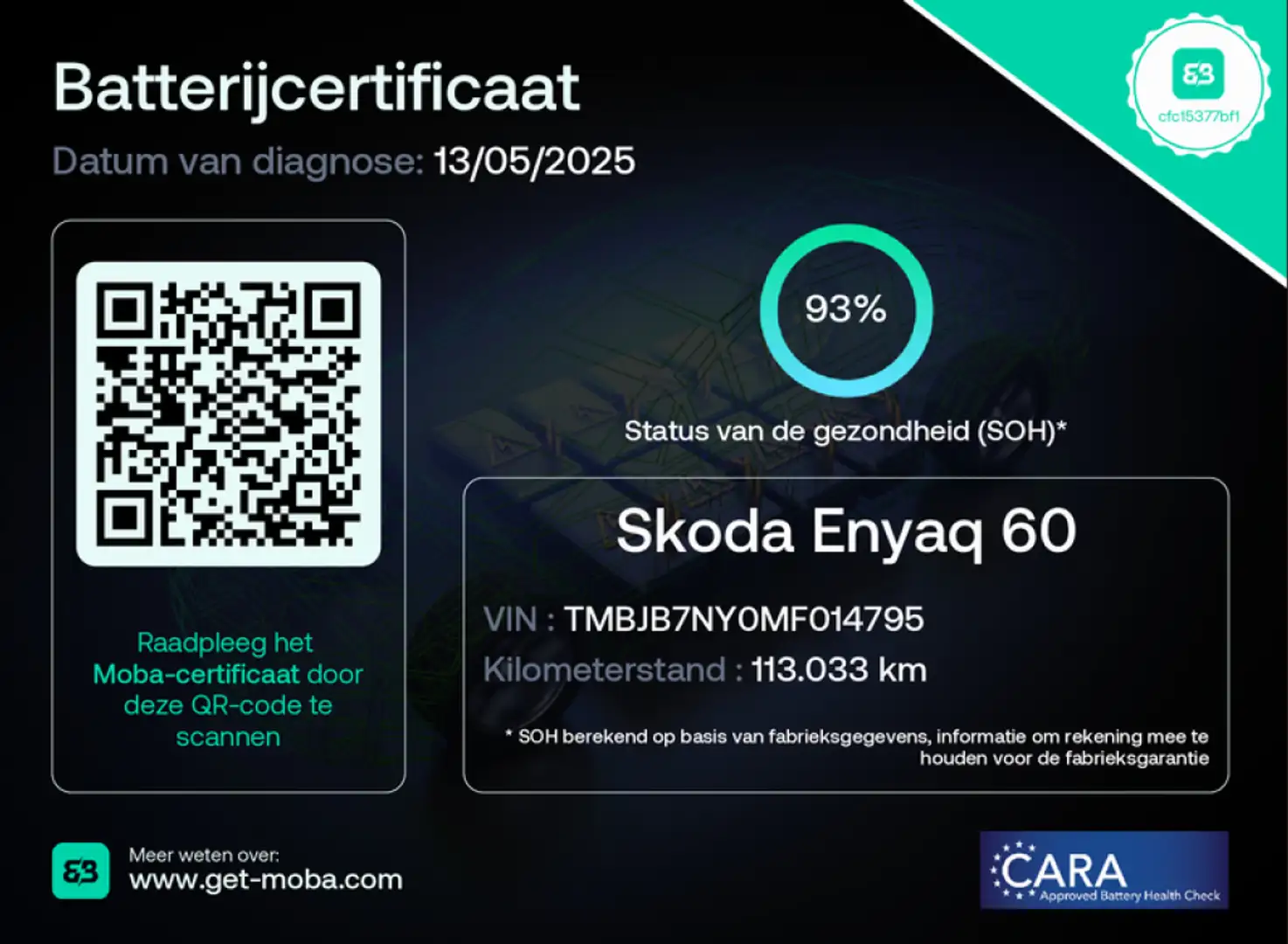 Skoda Enyaq 60 - Carplay, Stoelverwaming, Cruise, SOH 93% Grijs - 2