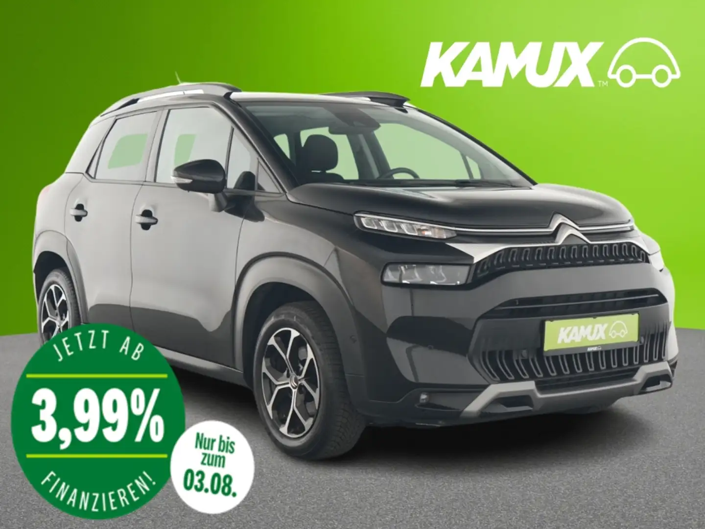 Citroen C3 Aircross 1.2PureTech Shine+KAMERA+TEMPO+PDC Schwarz - 1