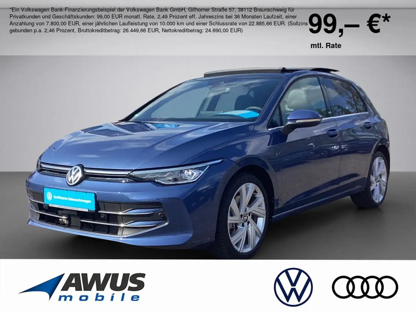 Volkswagen Golf VIII 1.5TSI DSG Edition 50 Jahre Blau - 1