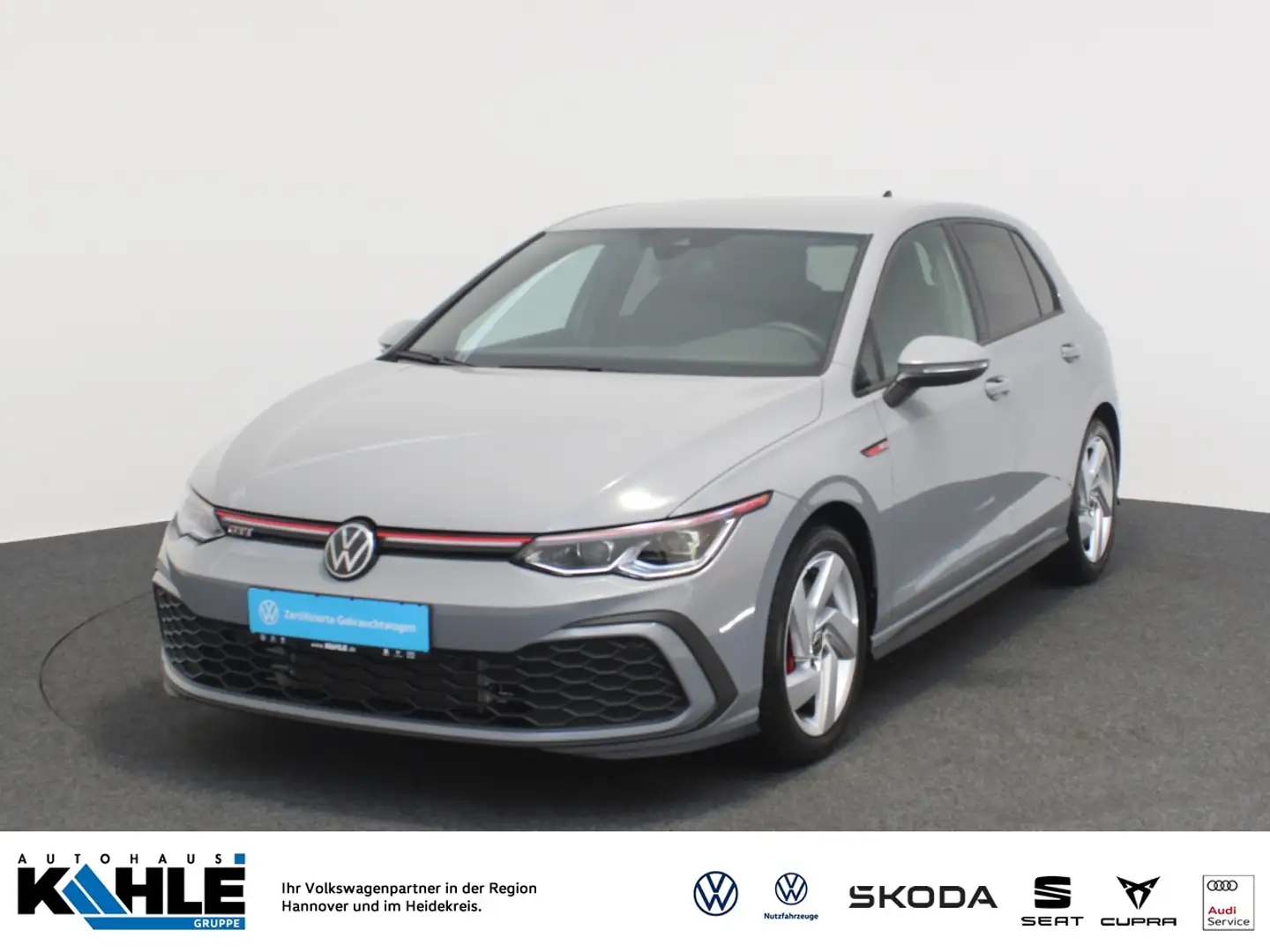 Volkswagen Golf VIII 2.0 TSI GTI Navi LED ACC SHZ Klima RFK App-Co Grau - 1