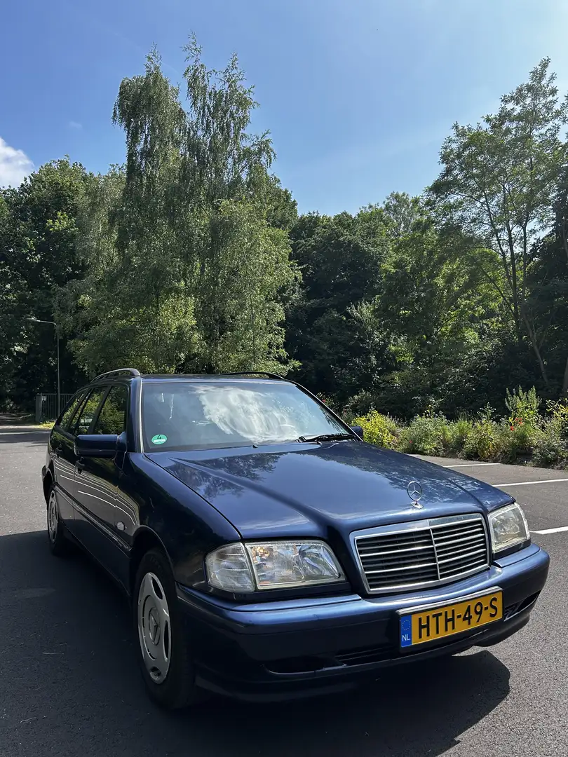Mercedes-Benz C 180 T Classic Automaat met Airco - New APK! Bleu - 1