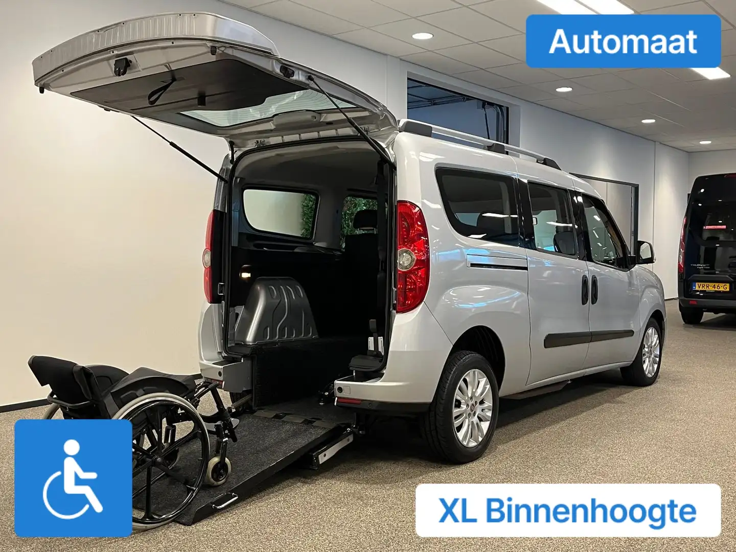 Fiat Doblo L2 Rolstoelauto 4+1 XXL-Ombouw 160cm Argent - 2
