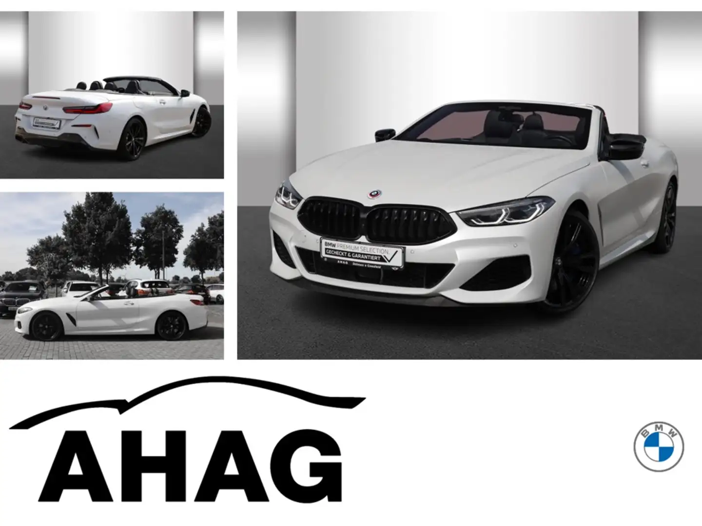BMW M850 i xDrive Cabrio Innovationsp. Komfortzugang Blanc - 1