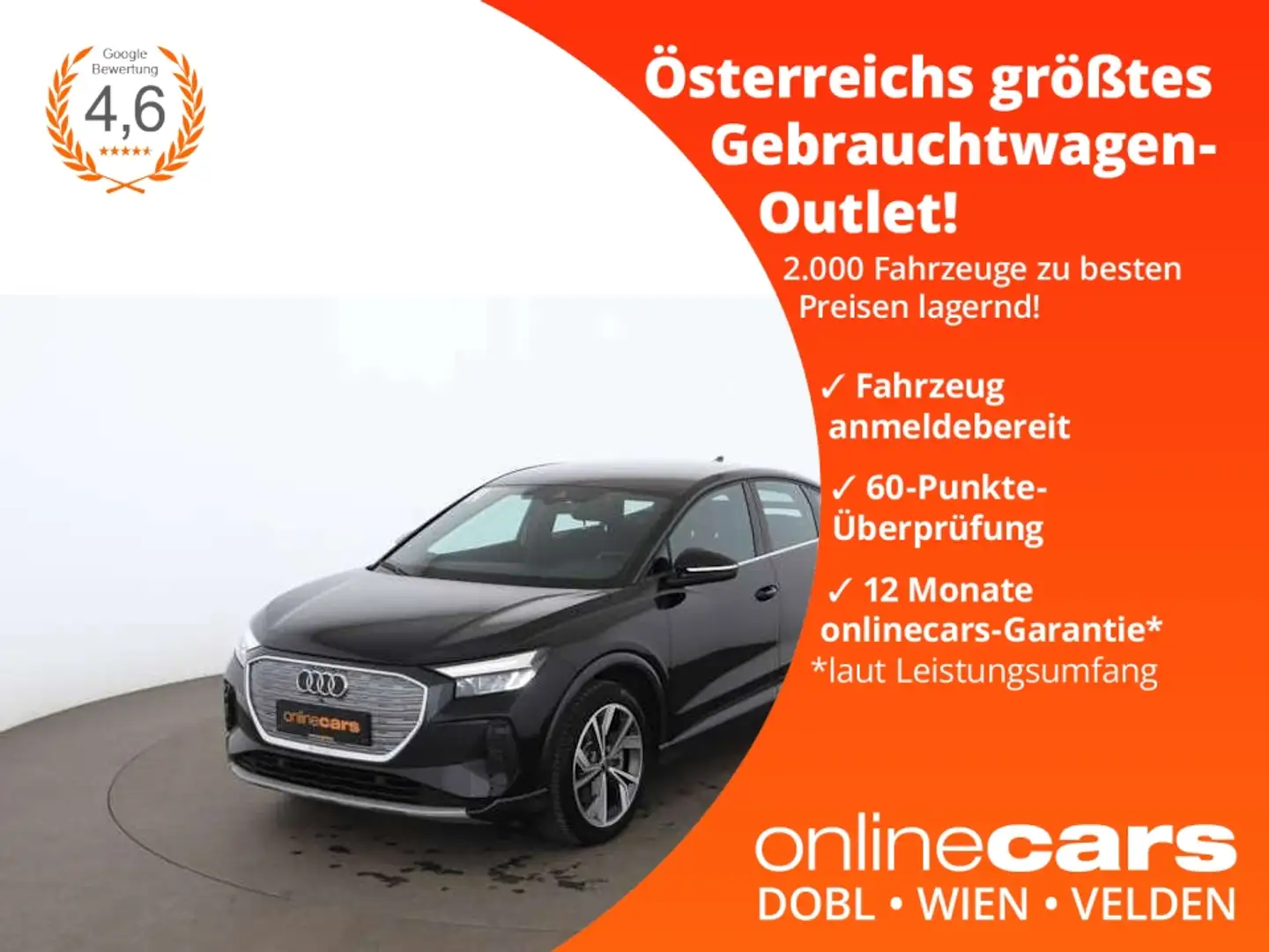 Audi Q4 e-tron Q4 SB 40 e-tron 82kWh Aut LED RADAR NAVI SITZHZG Schwarz - 1