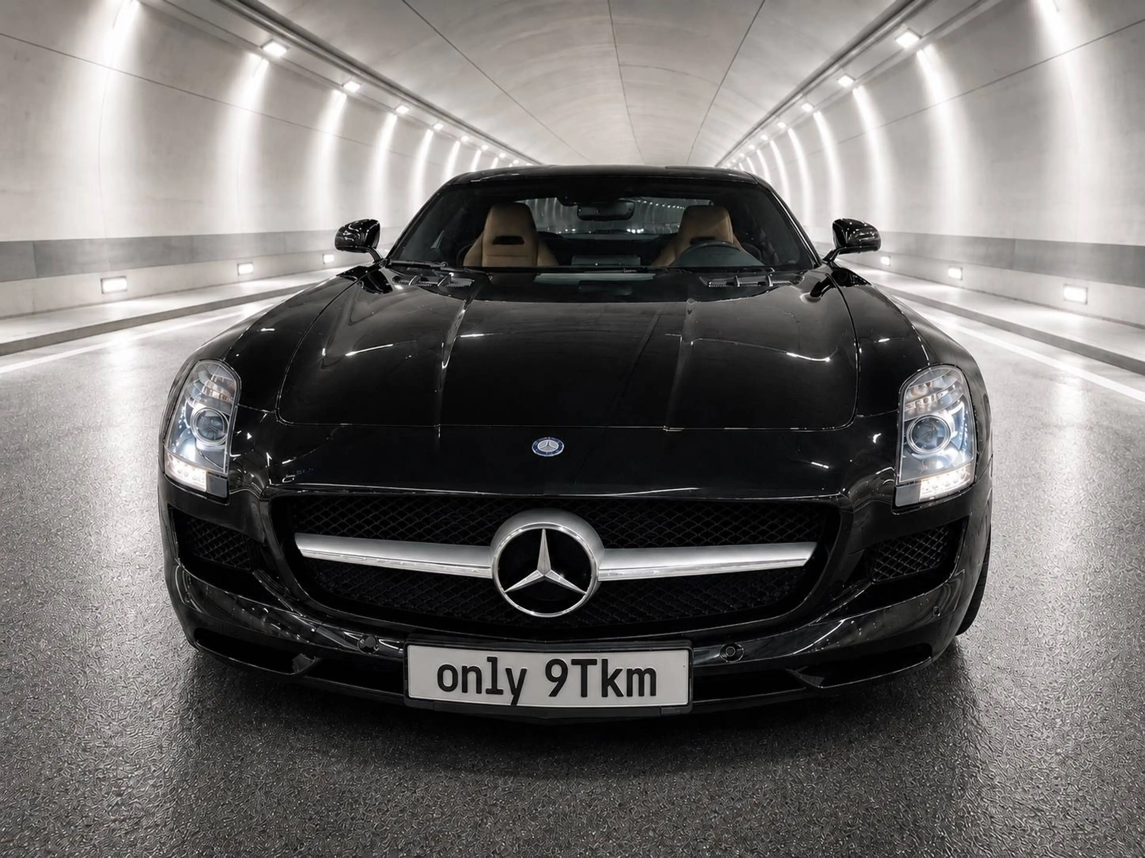 Mercedes-Benz SLS SLS AMG Roadster V8 6.2 nur only 9Tkm schwarz Verdeck beige