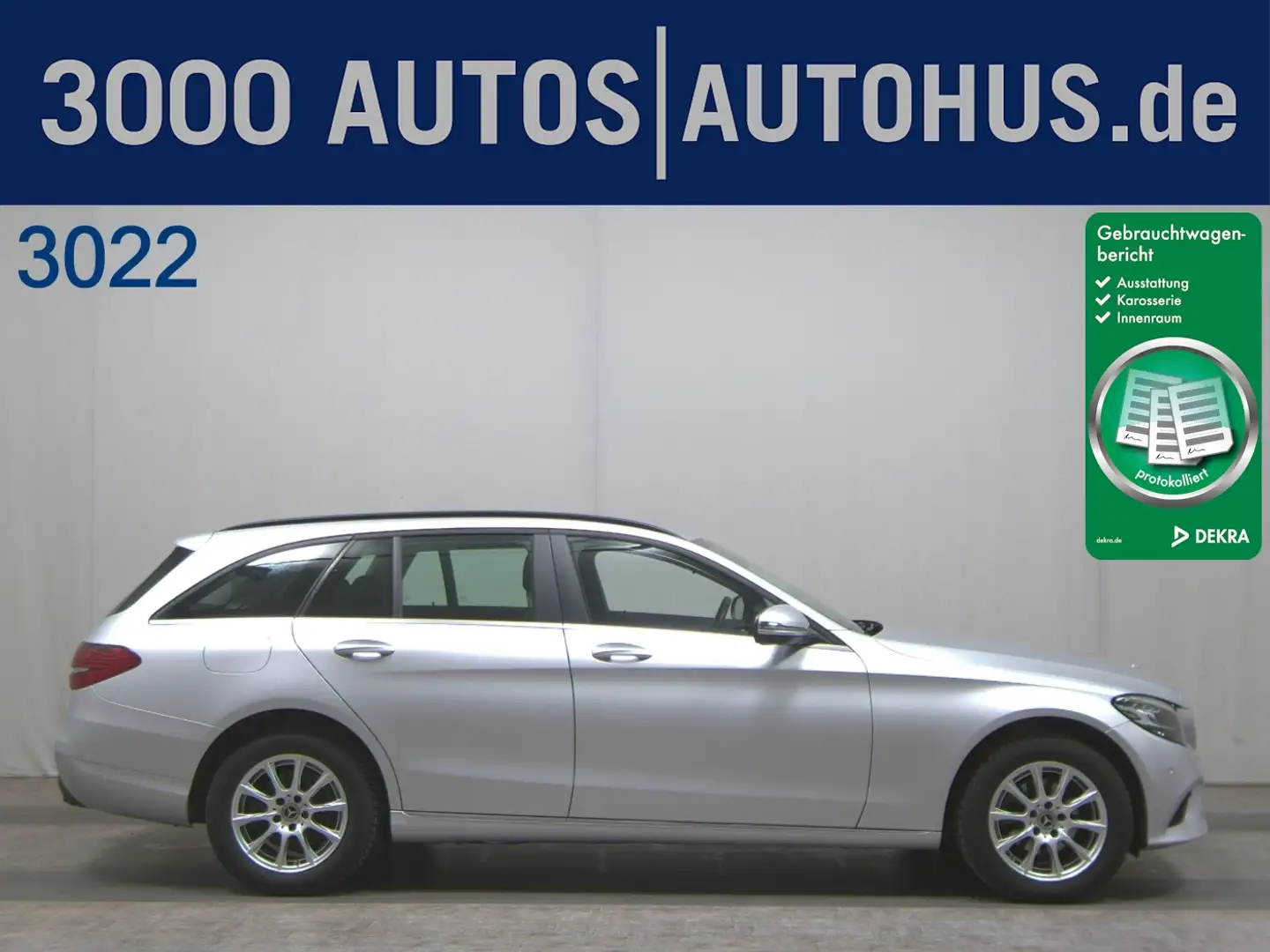 Mercedes-Benz C 200 T d T AHK Navi LED ACC KeyLess AUT Silber - 1