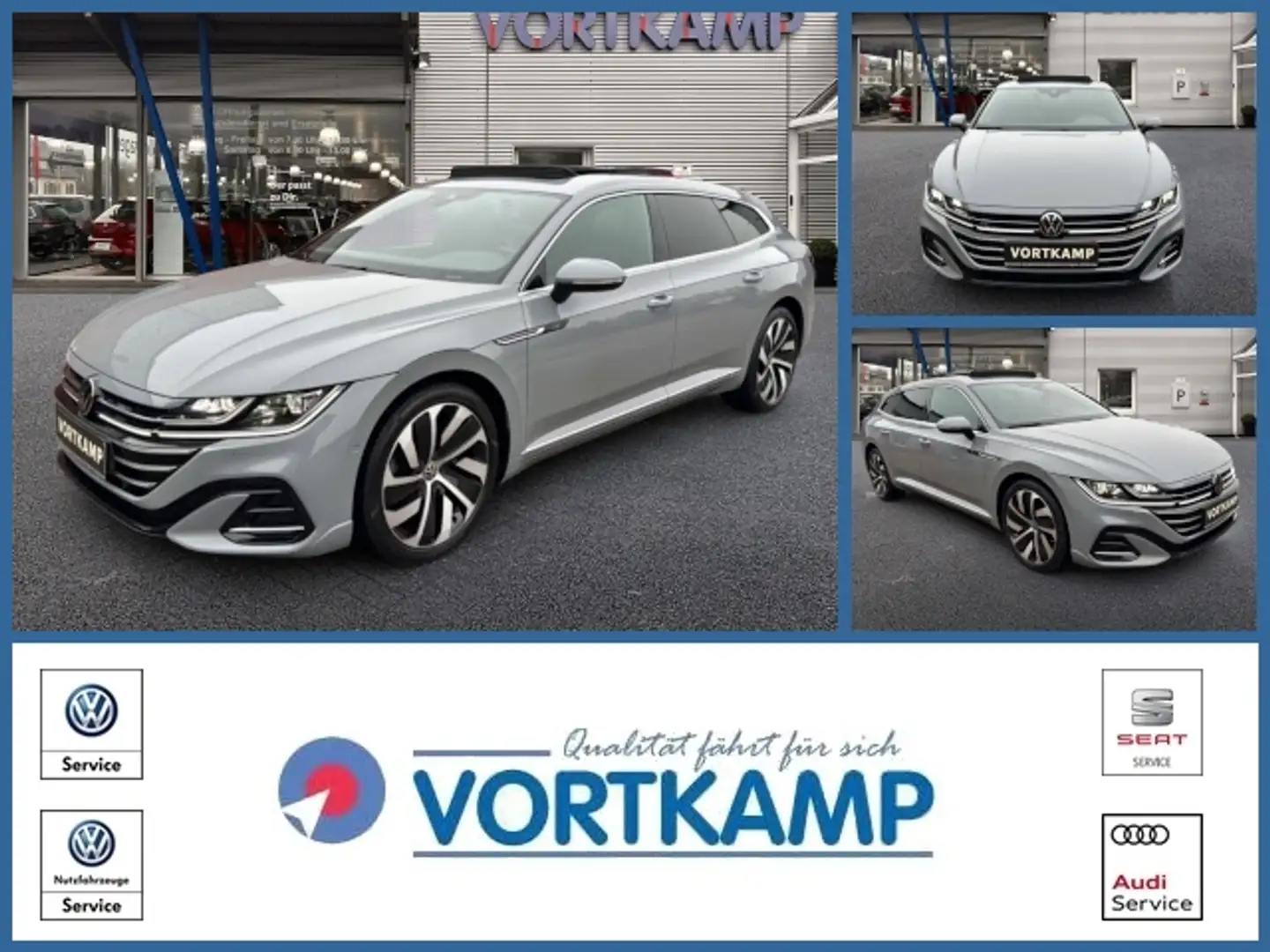 Volkswagen Arteon SB R-Line Pano/AHK/H&K/IQLight/360 Grau - 1