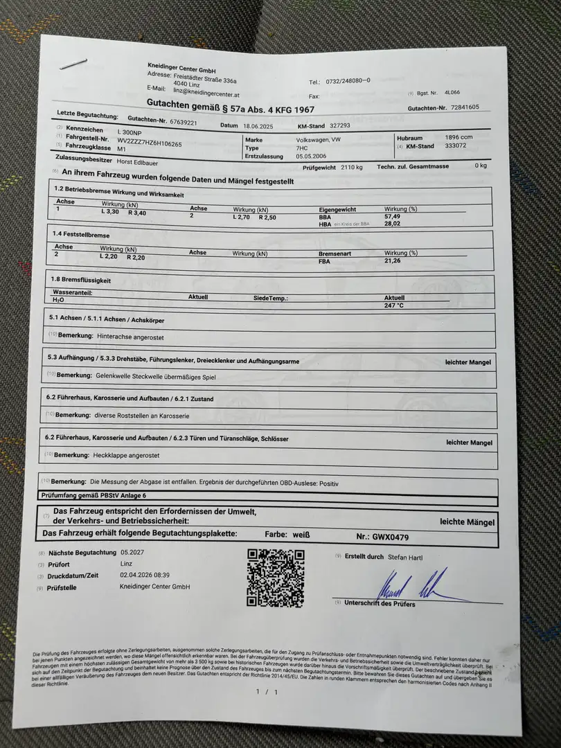 Volkswagen T5 Transporter 1,9 TDi Weiß - 2