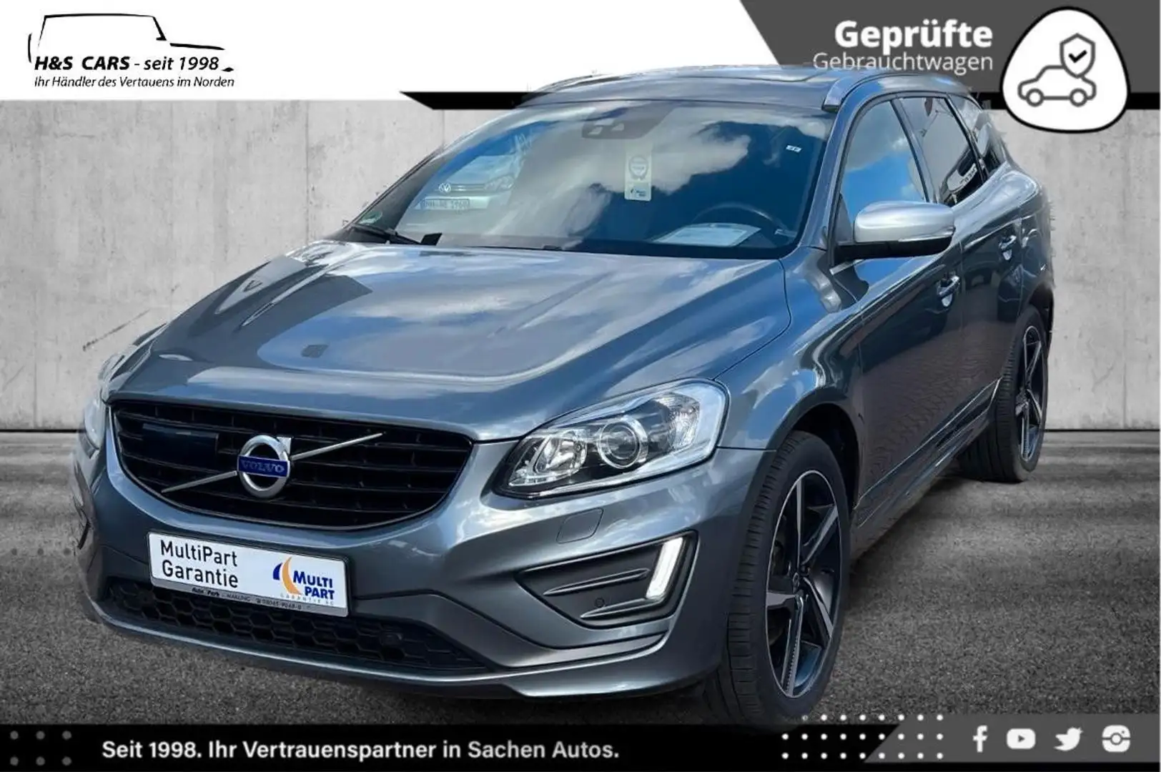Volvo XC60 R-DESIGN 2.H VOLL BI-XEN PANO MEM ALCANTARA Grau - 2