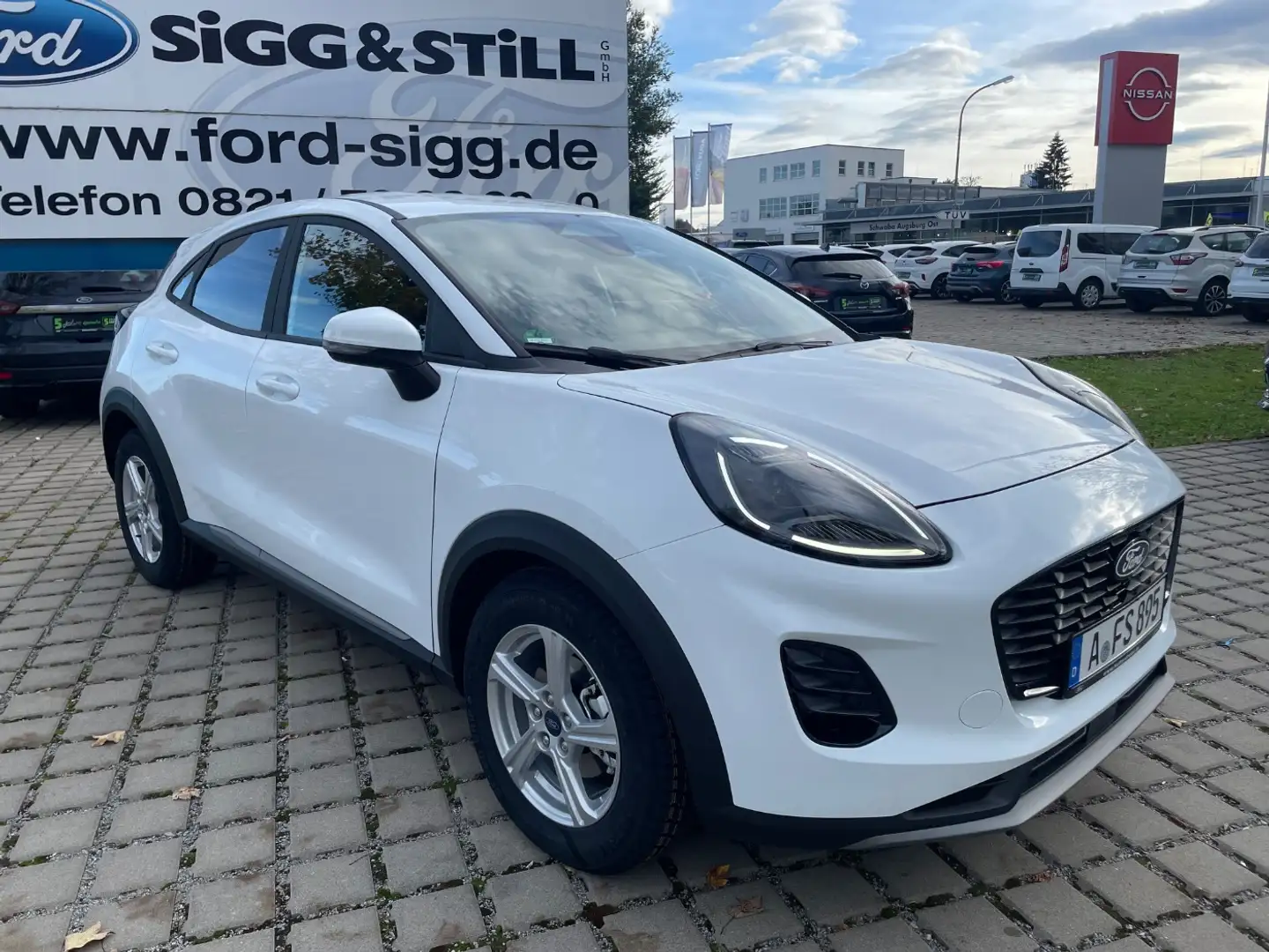 Ford Puma Titanium 1.0 MHEV NAVI*LED*SHZ*LHZ*CAM*KLIMAAUT Weiß - 2